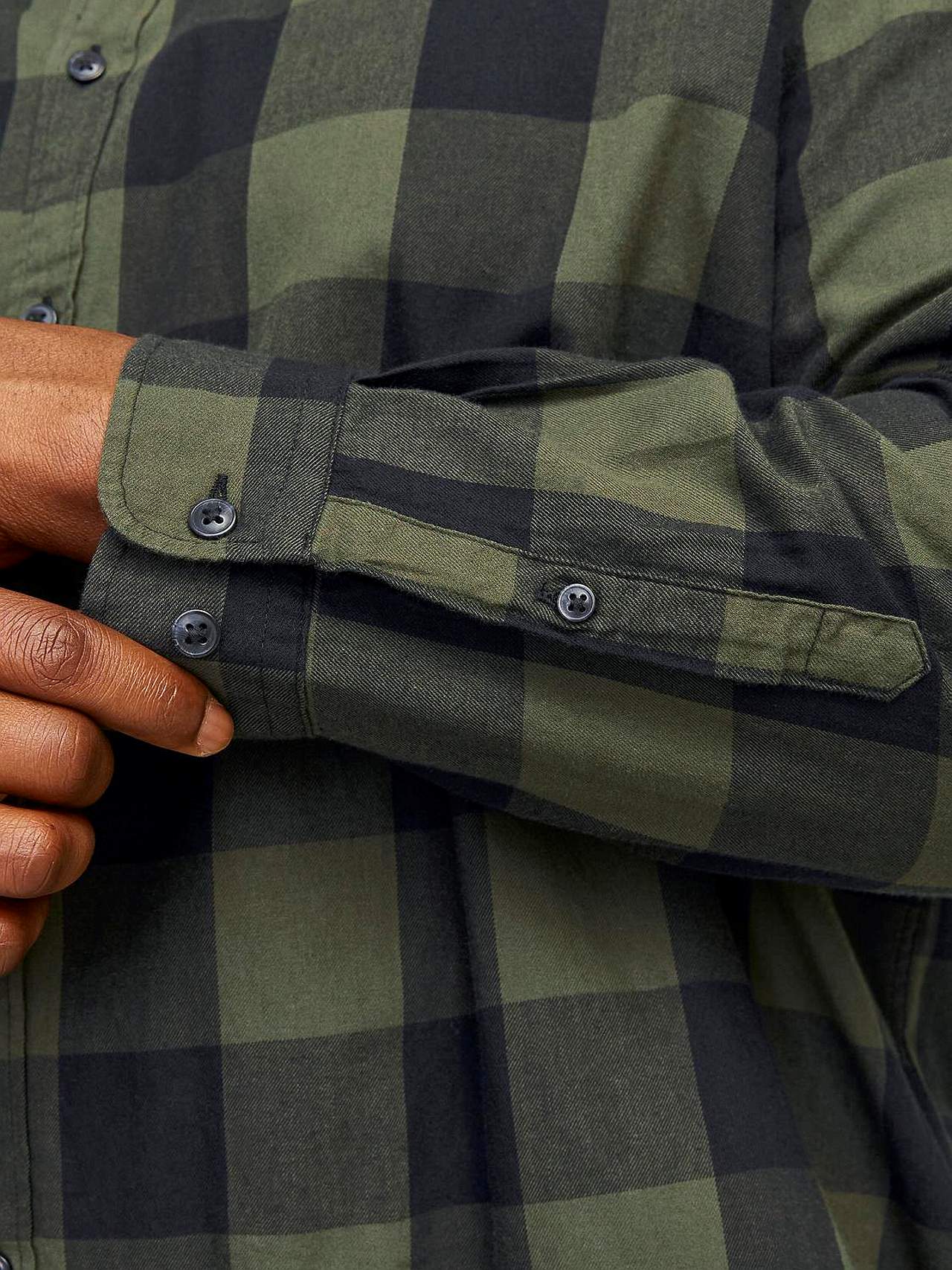 Rūtains kokvilnas tvilla krekls Gingham