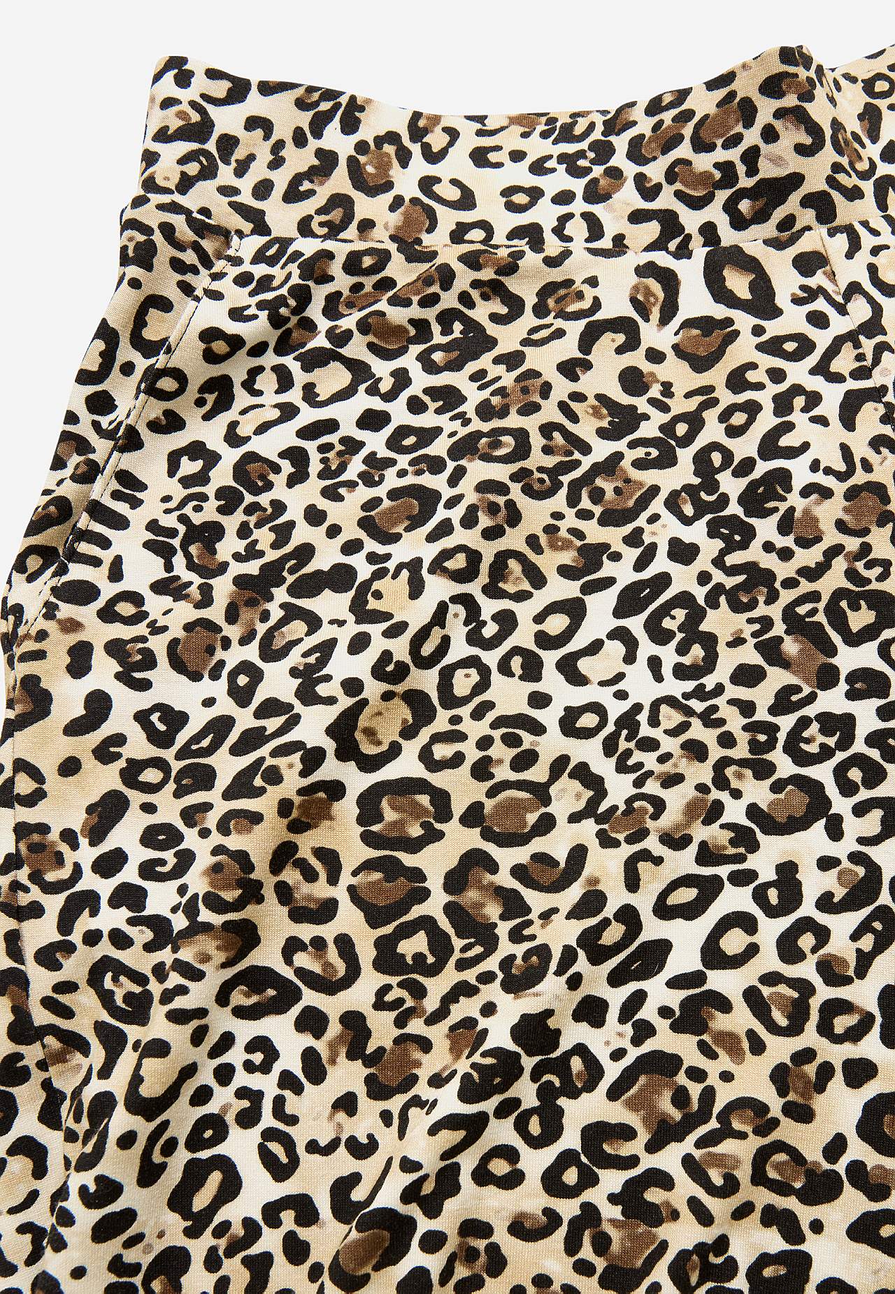 Leopardādas raksta trikotāžas bikses 