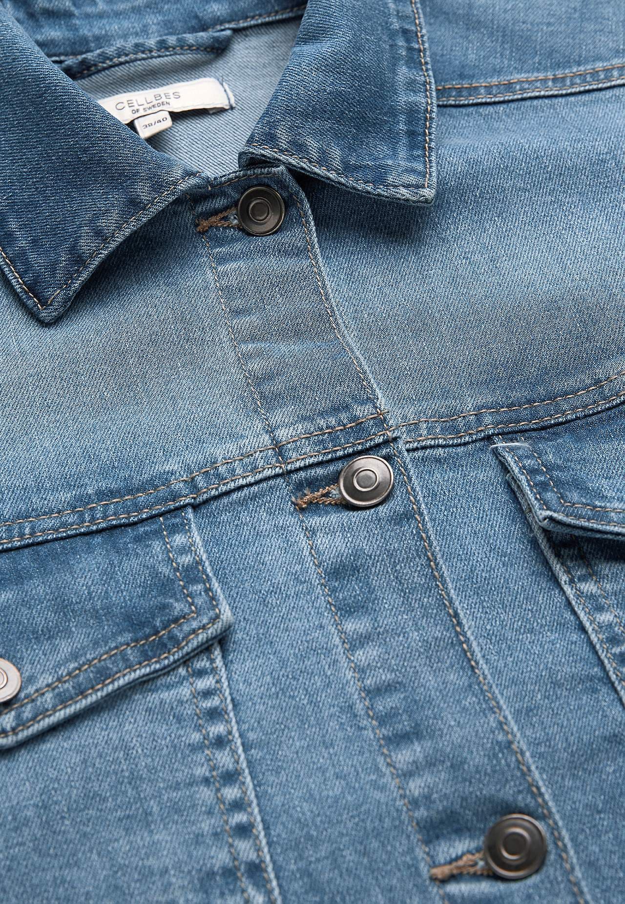 Gara elastīga džinsa jaka