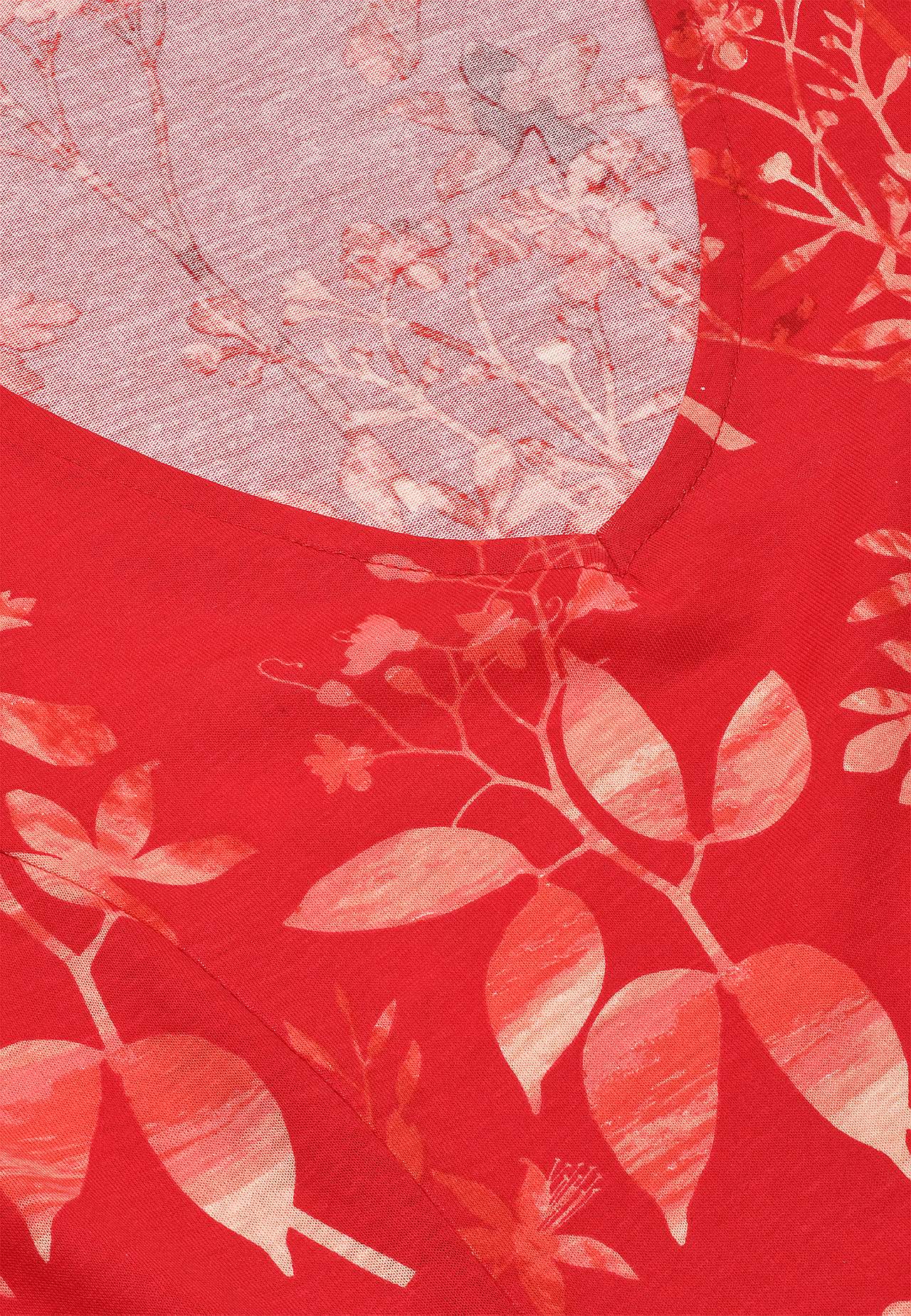 Rakstaina trikotāžas kleita ar kabatām