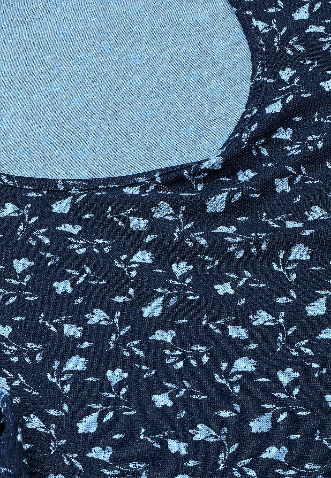 Puķaina trikotāžas tunika