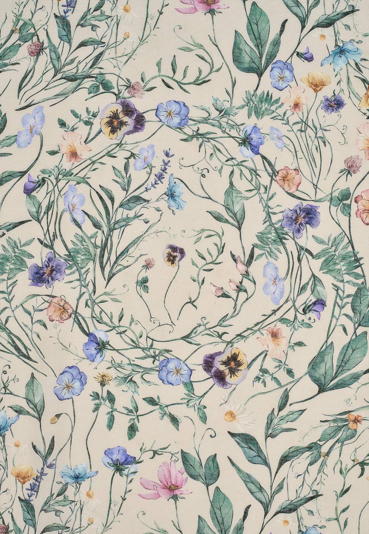 Puķains lambrekens ar daudzfunkcionālu lenti