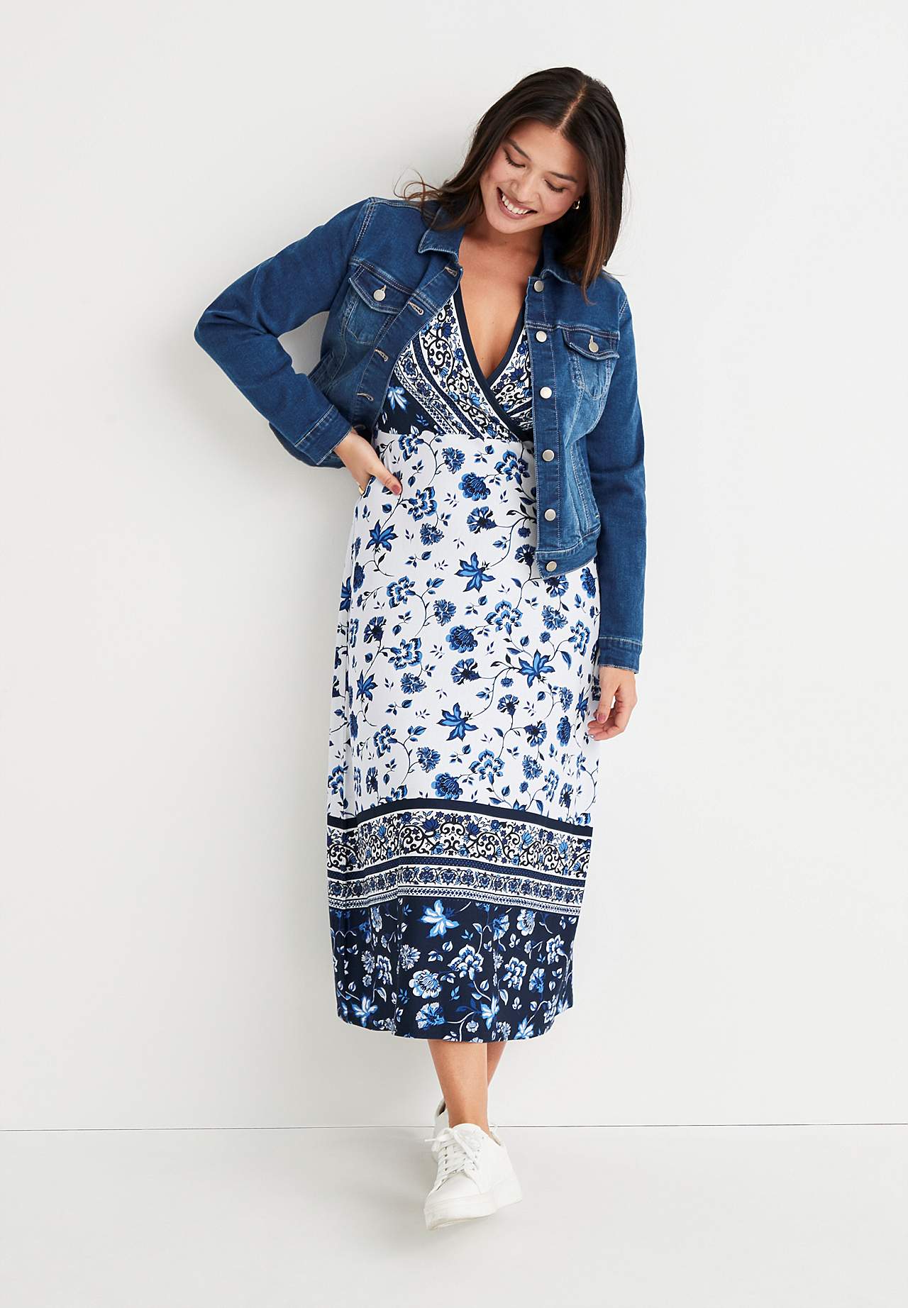 Rakstaina trikotāžas kleita