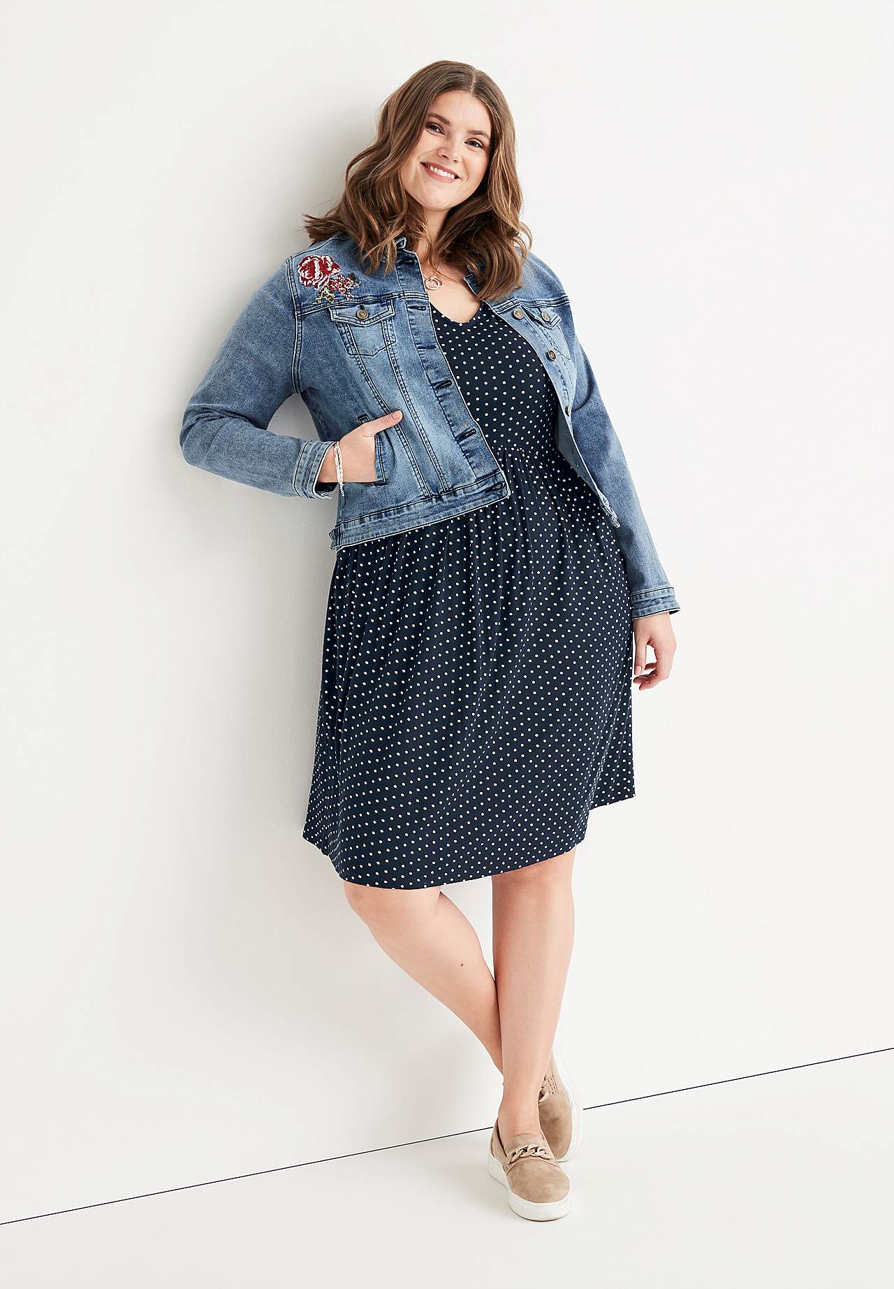 Rakstaina trikotāžas kleita