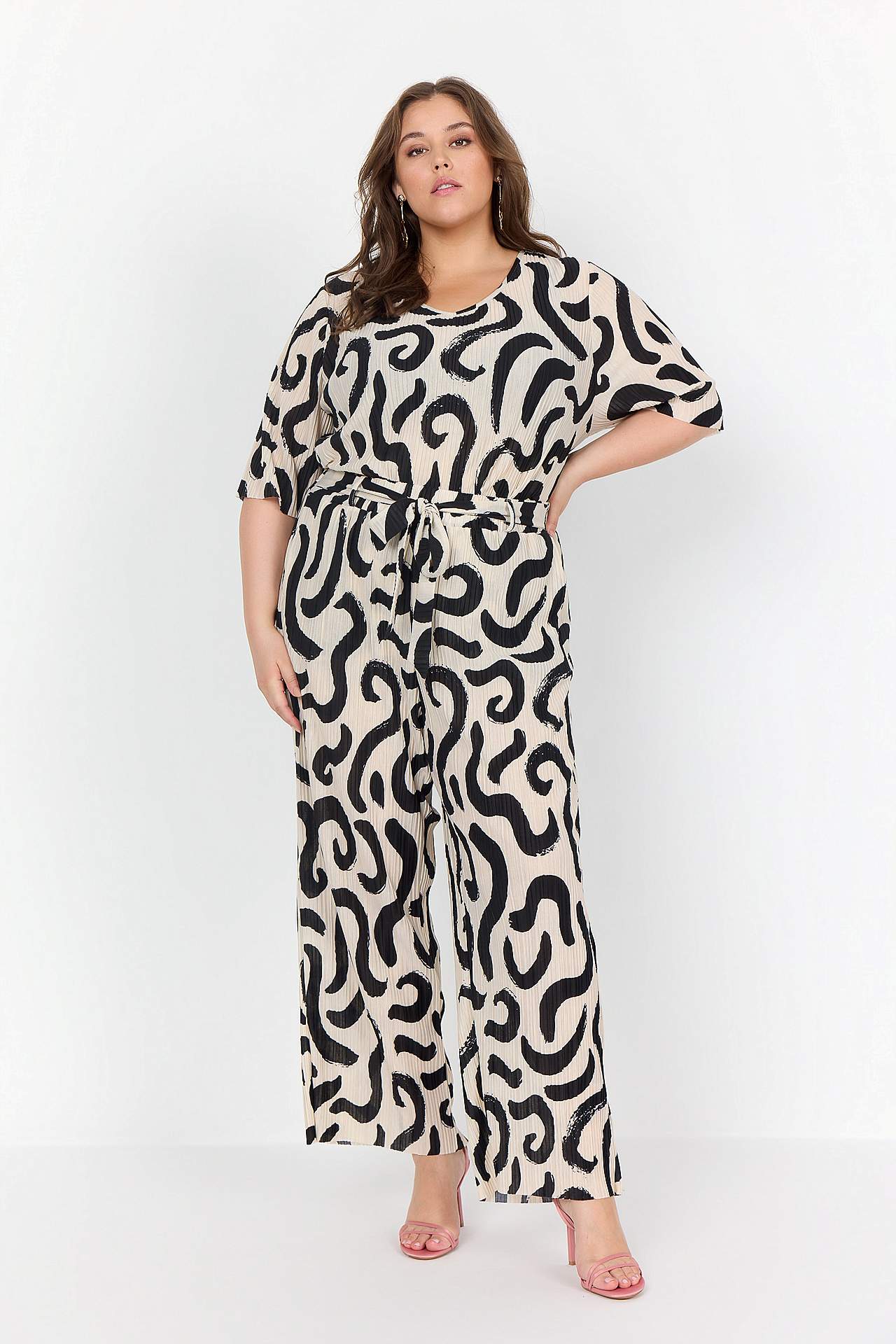 Plisētas trikotāžas bikses