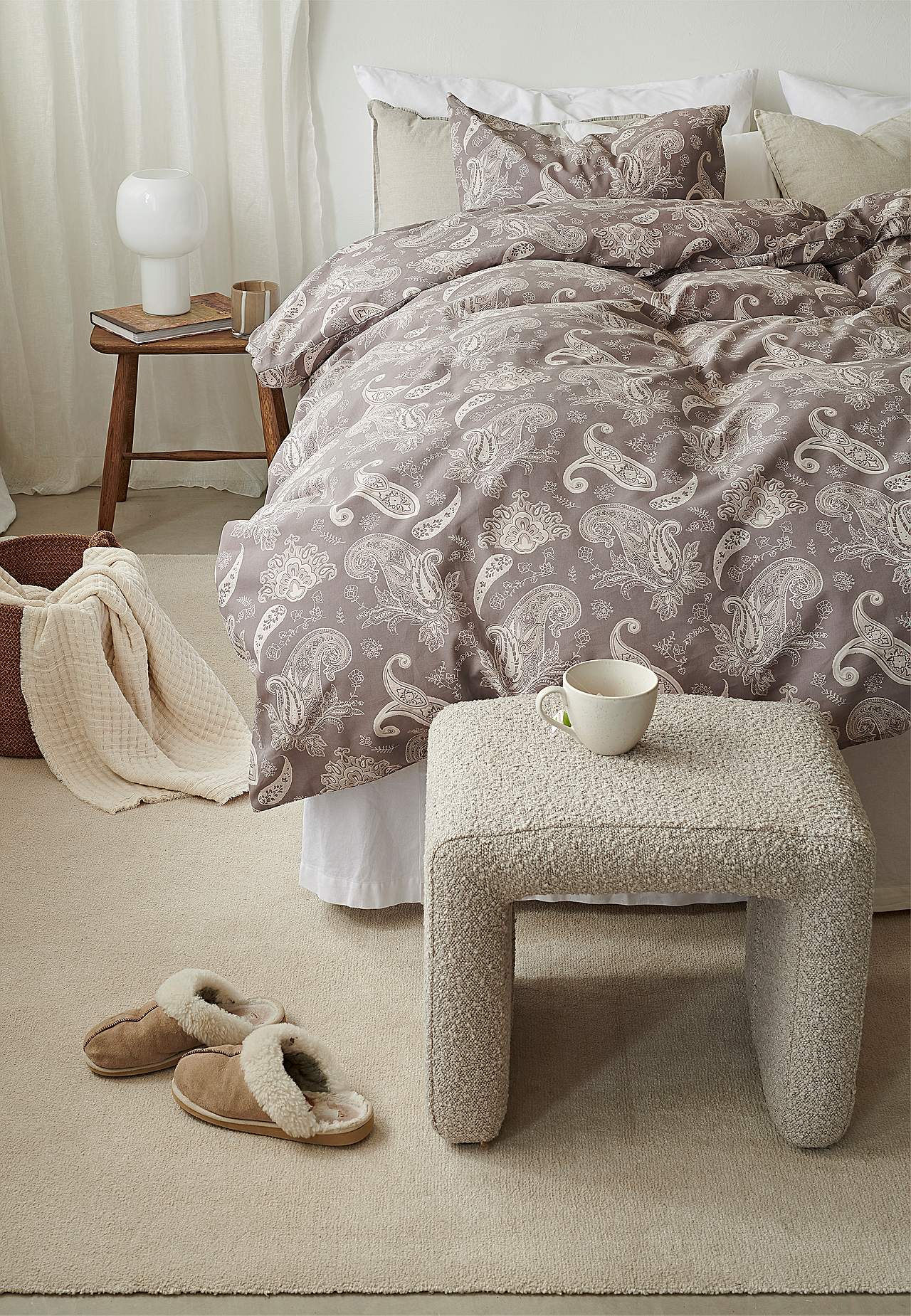 Gultasveļas komplekts ar nierīšu rakstu, 150x210 cm Tilly