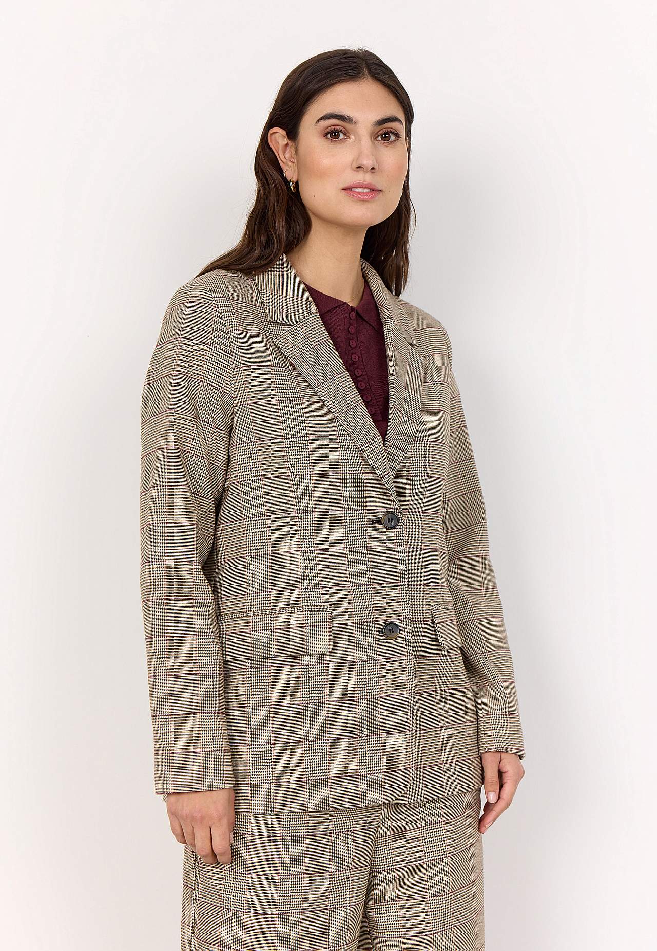 Sīkrūtaina auduma žakete