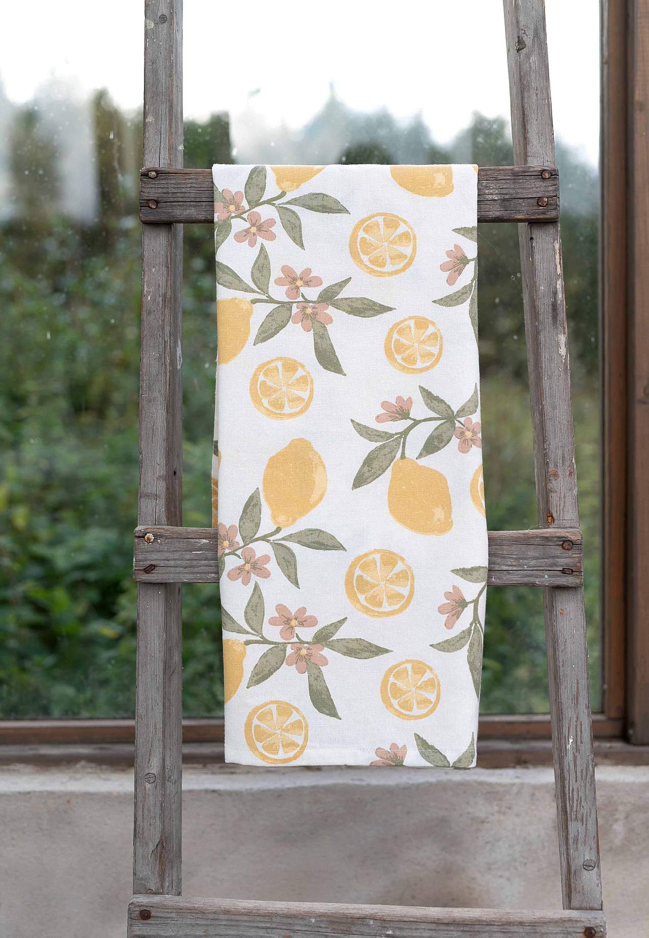 Galdauts ar citronu rakstu 90x90 cm