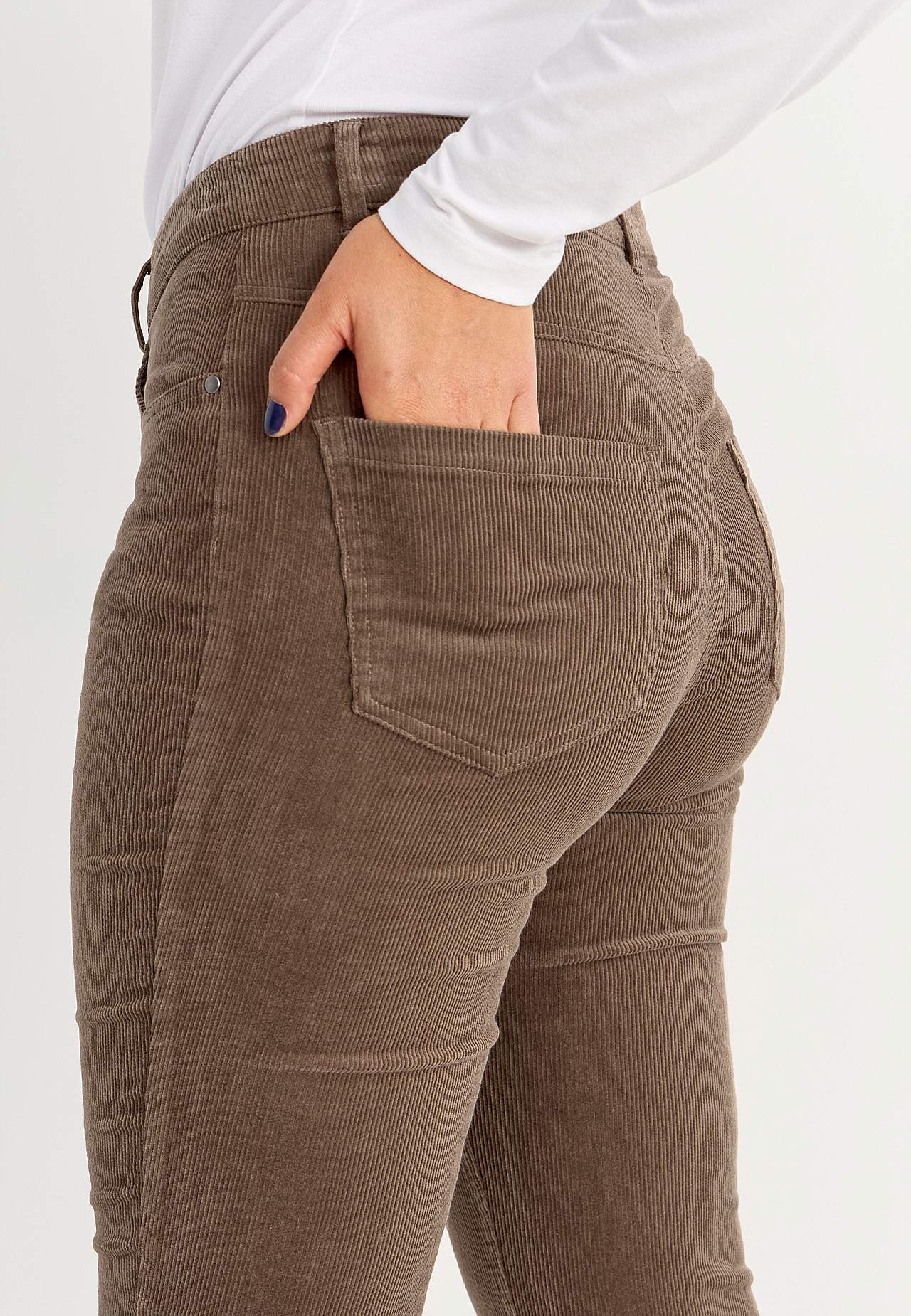 Elastīgas velveta auduma bikses