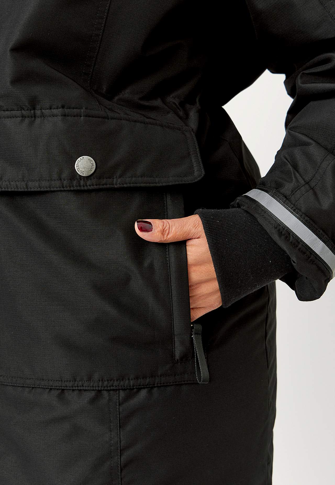 Silti oderēta parkas jaka