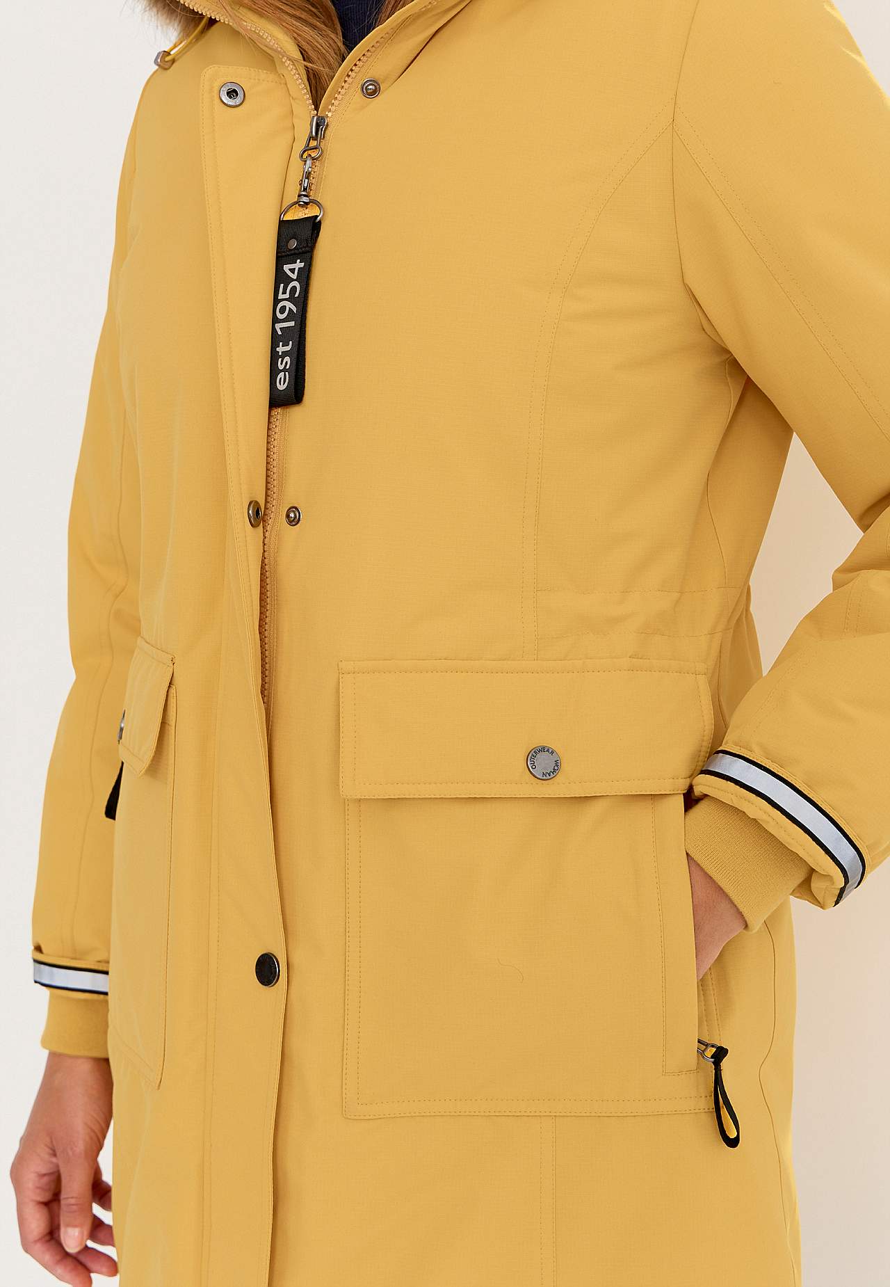 Silti oderēta parkas jaka Ice