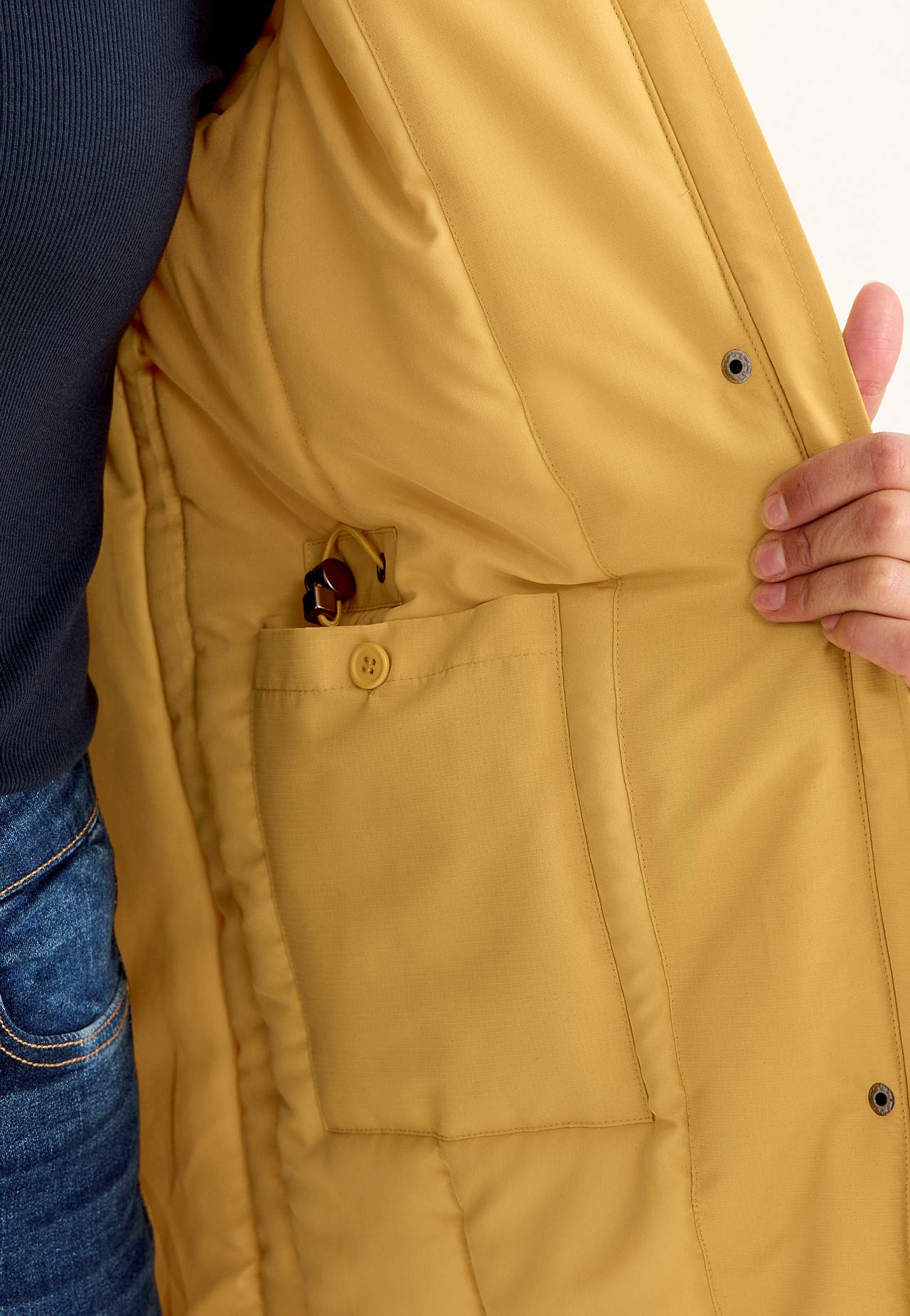 Silti oderēta parkas jaka Ice