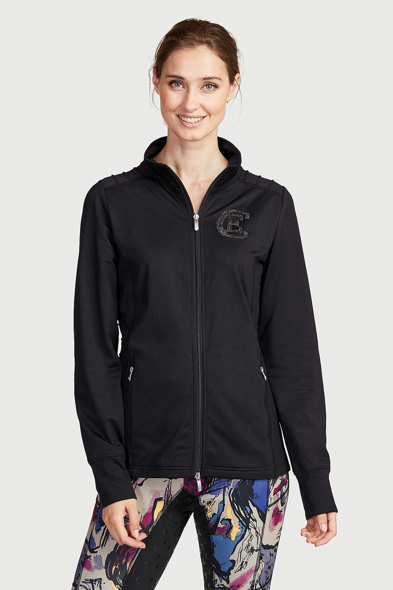 Garpiedurkņu džemperis ar rāvējslēdzēju