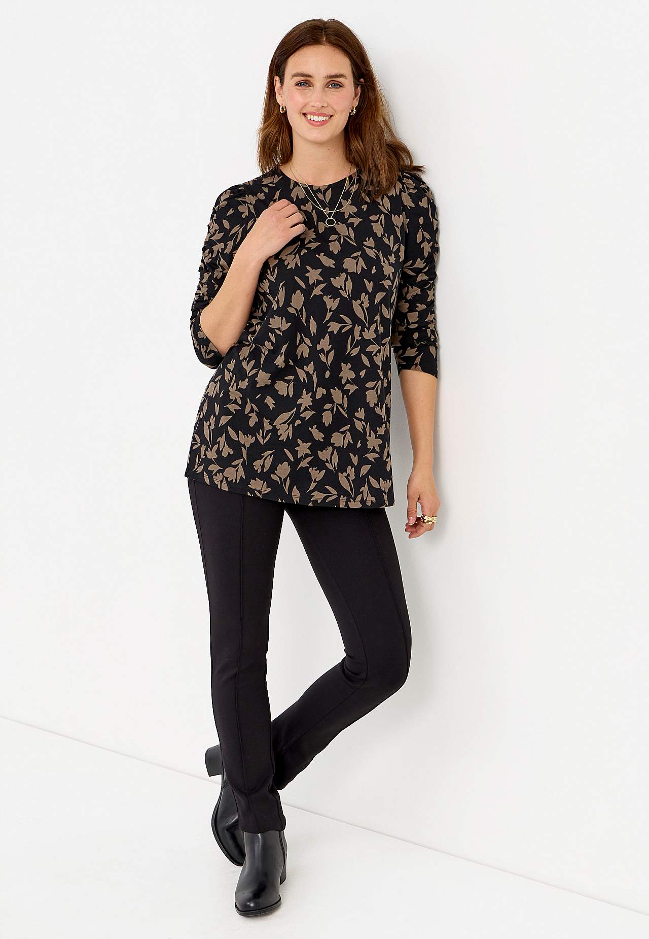 Rakstaina trikotāžas tunika