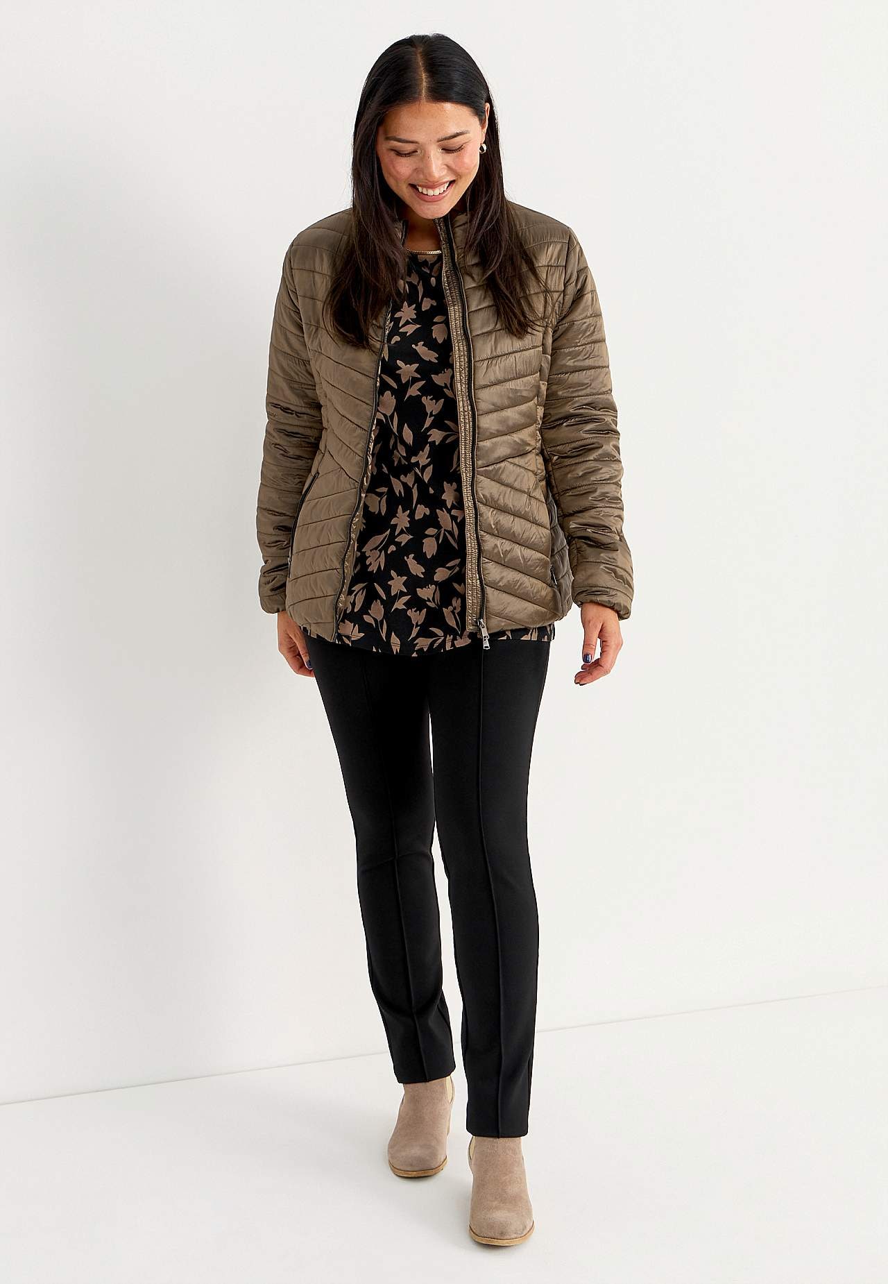 Rakstaina trikotāžas tunika