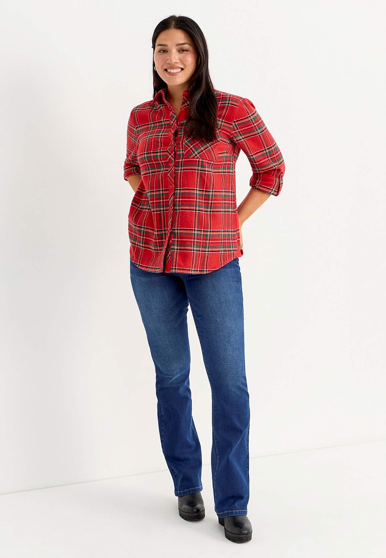 Rūtains flaneļa krekls