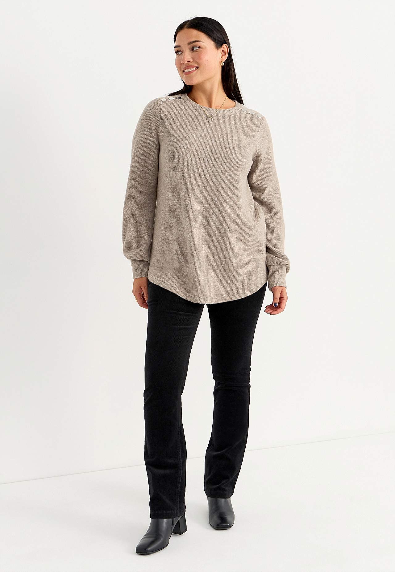 Elastīgas velveta auduma bikses