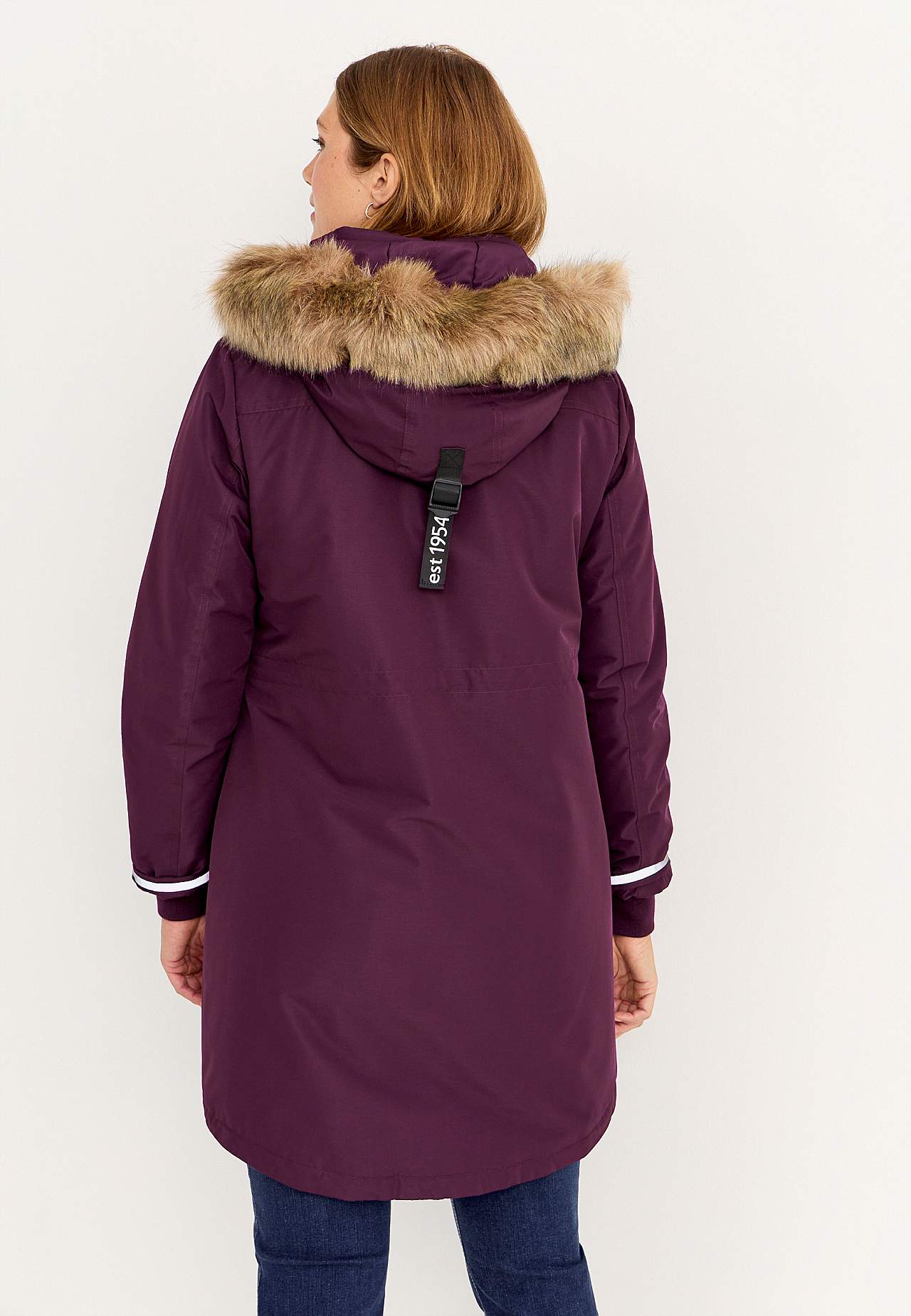 Silti oderēta parkas jaka