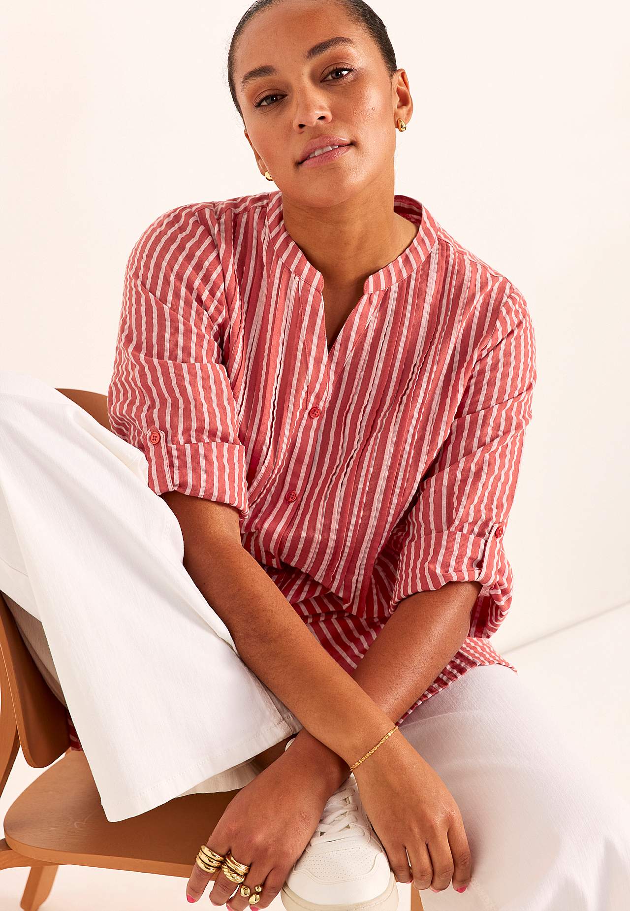 Krokota auduma tunika