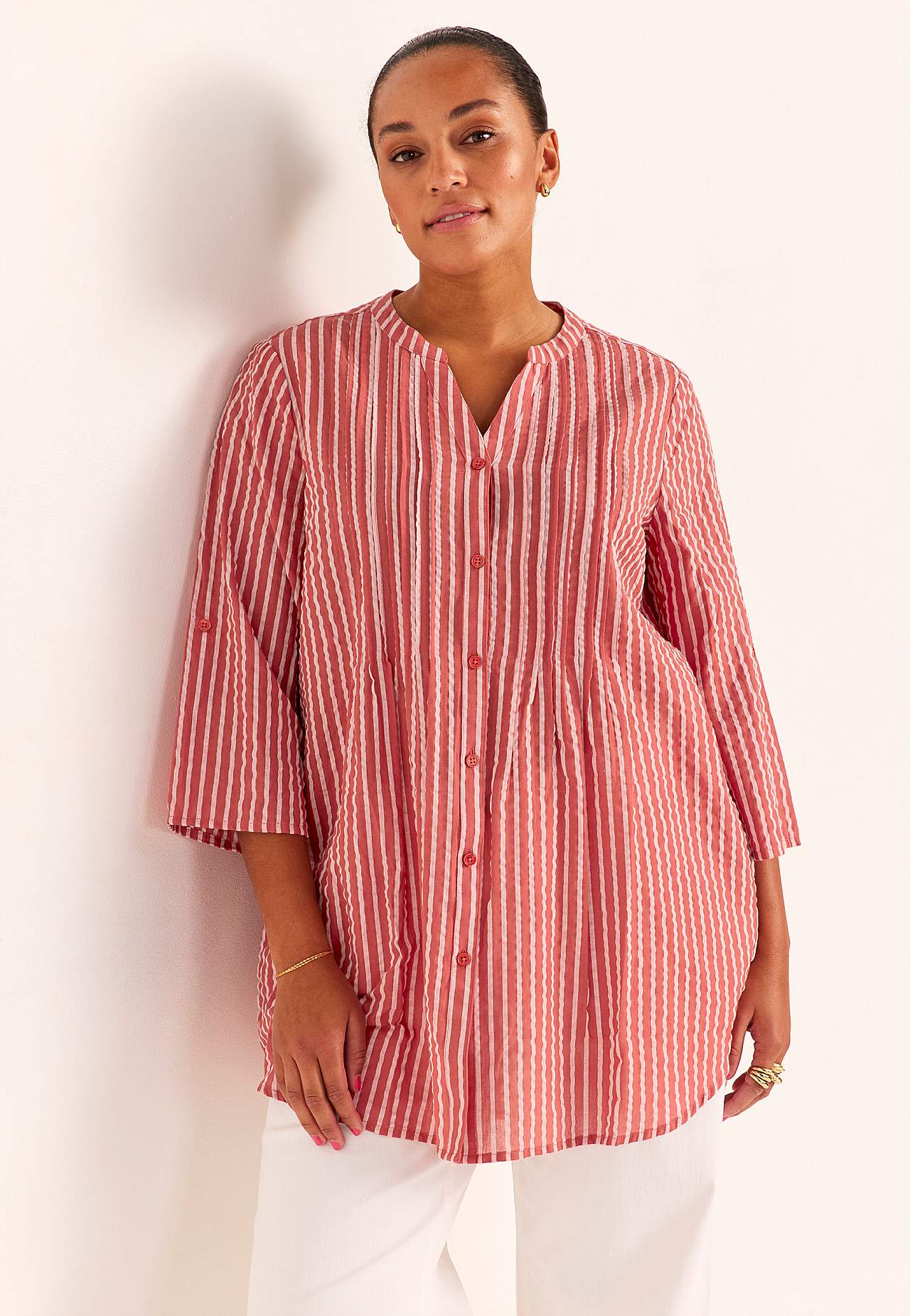 Krokota auduma tunika