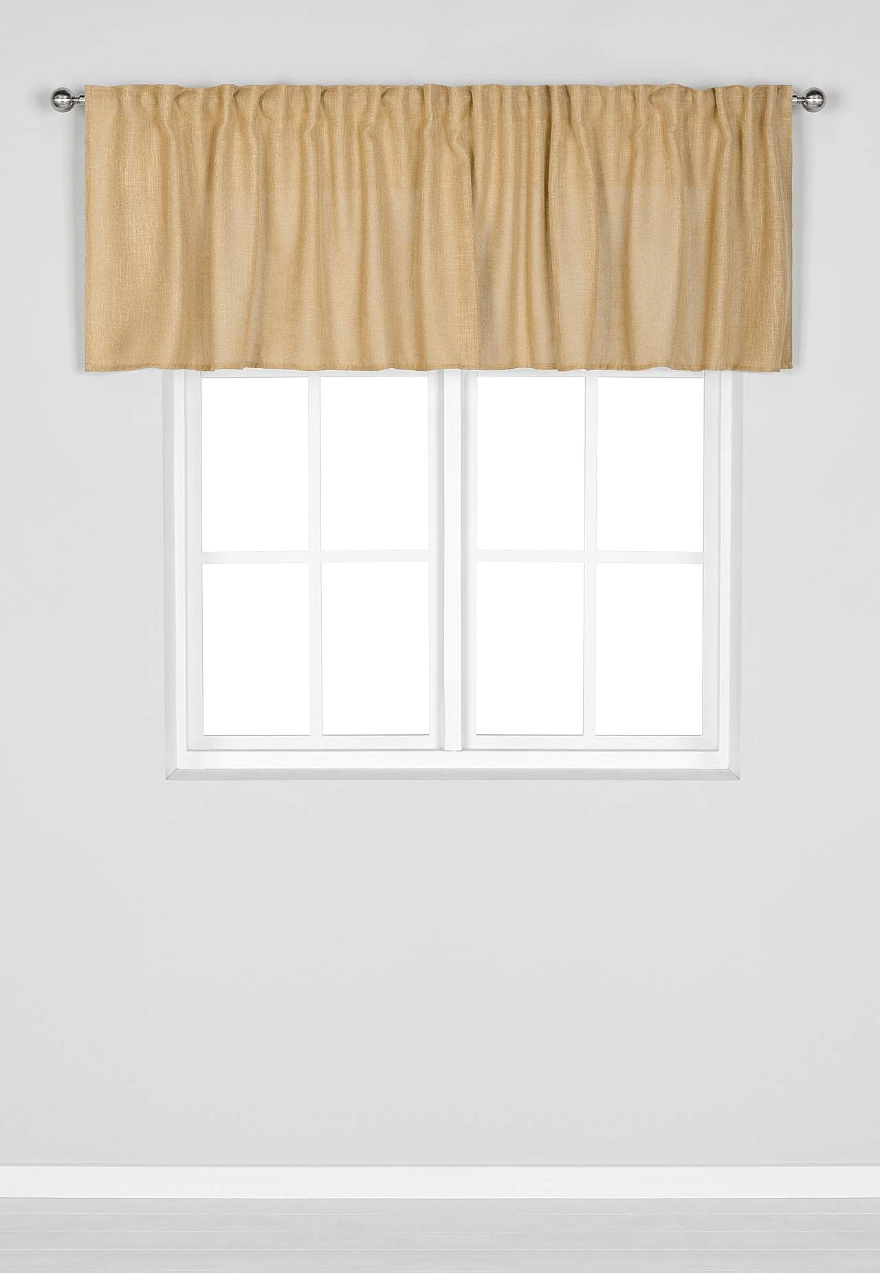 Linam līdzīga auduma lambrekens ar multifunkcionālu lenti