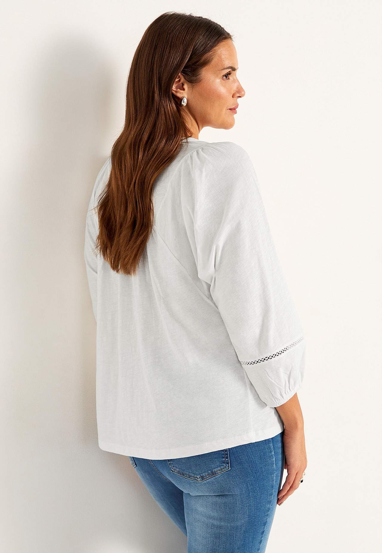 Boho stila trikotāžas tops