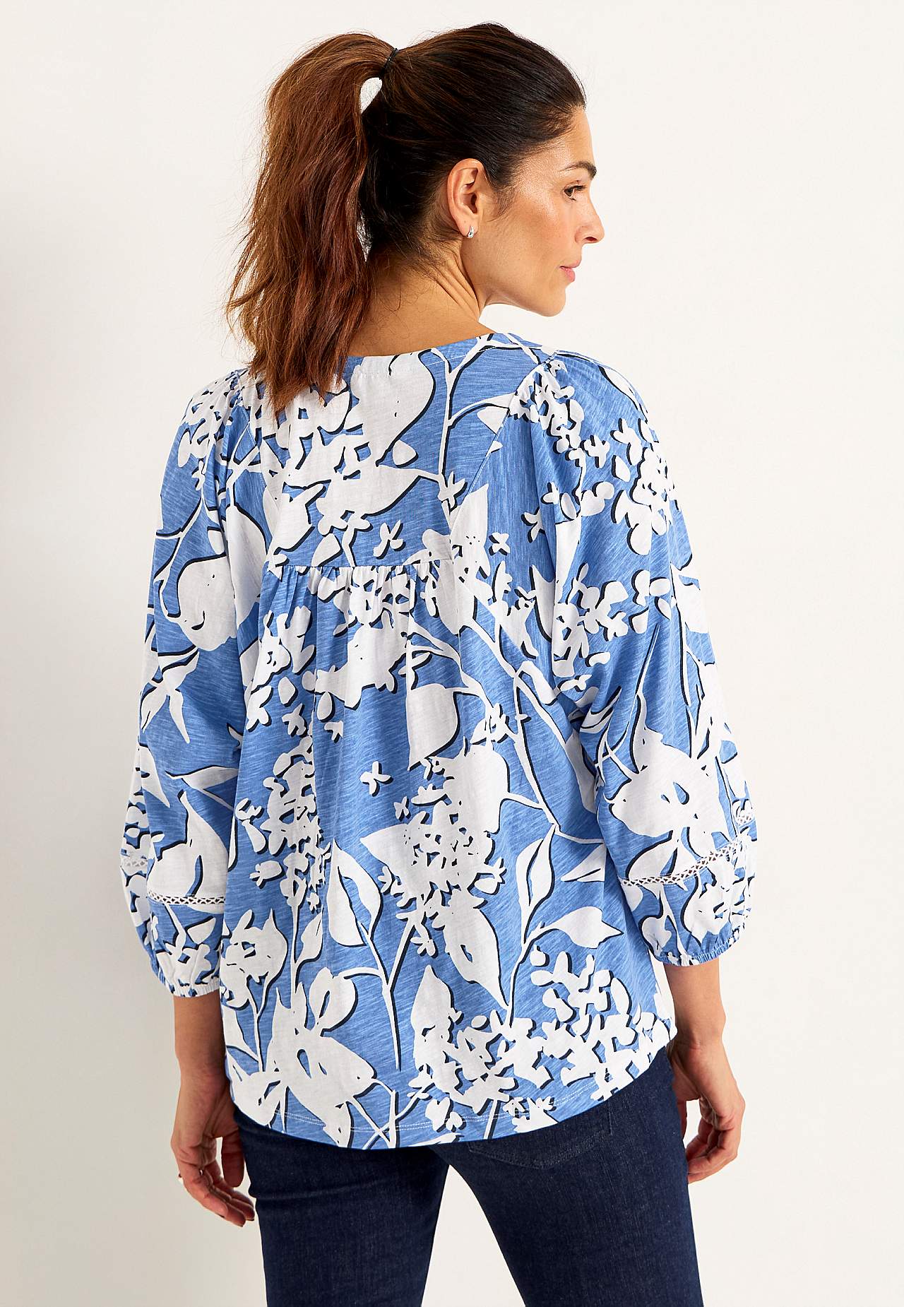 Boho stila trikotāžas tops
