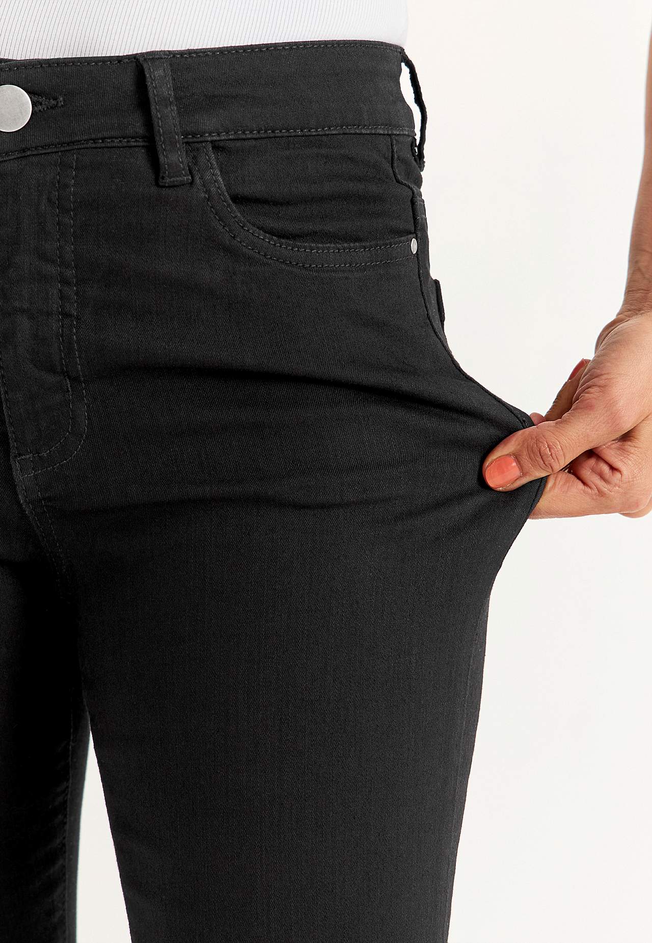 Kapri džinsi ar piecām kabatām