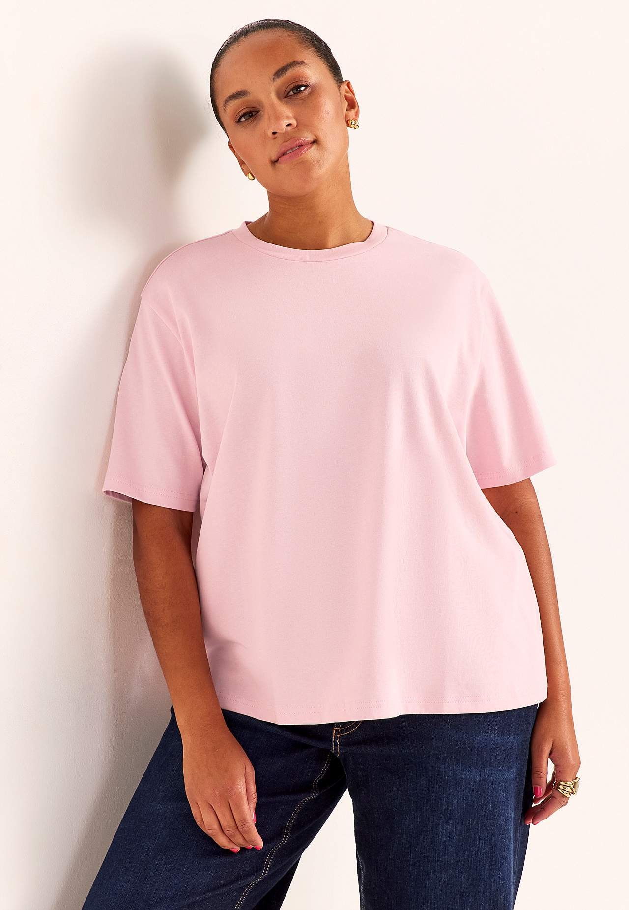 Stingras kokvilnas trikotāžas T krekls