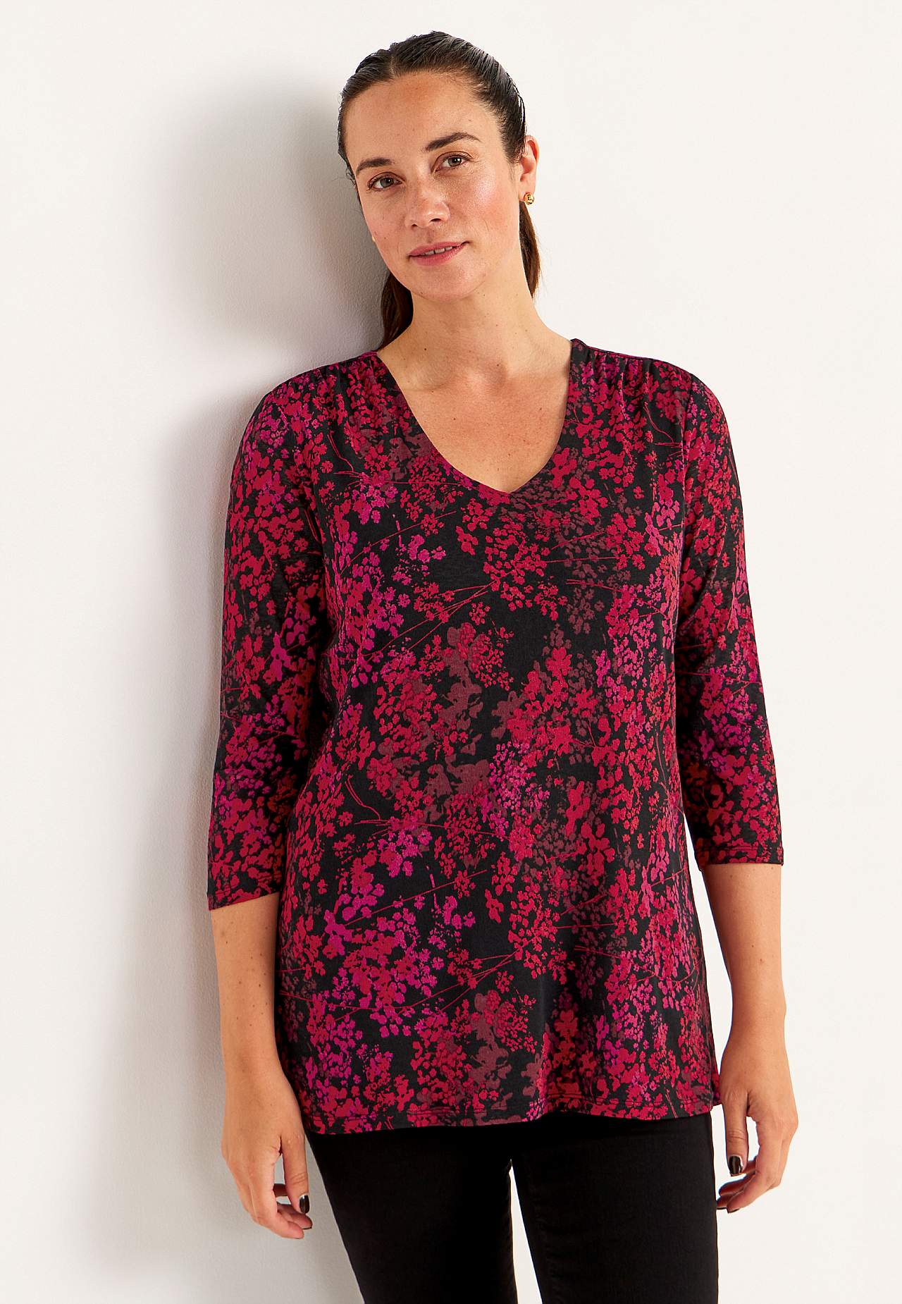 Tunika ar ziedu rakstu