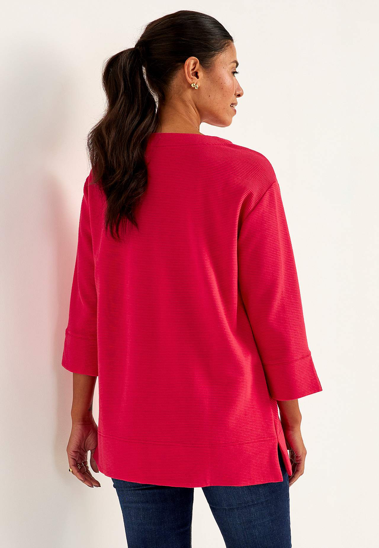 Trikotāžas tunika ar šķēlumiem