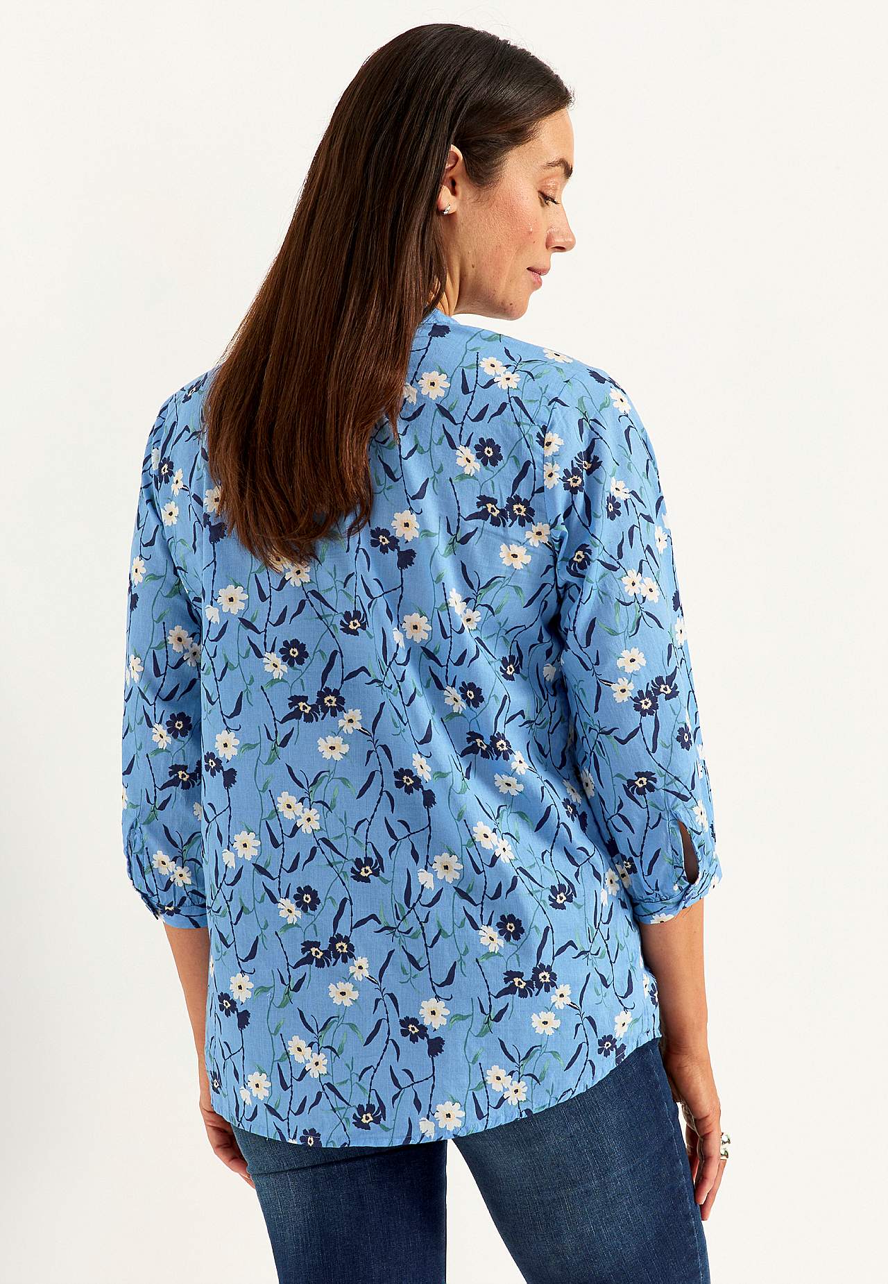 Puķaina auduma tunika