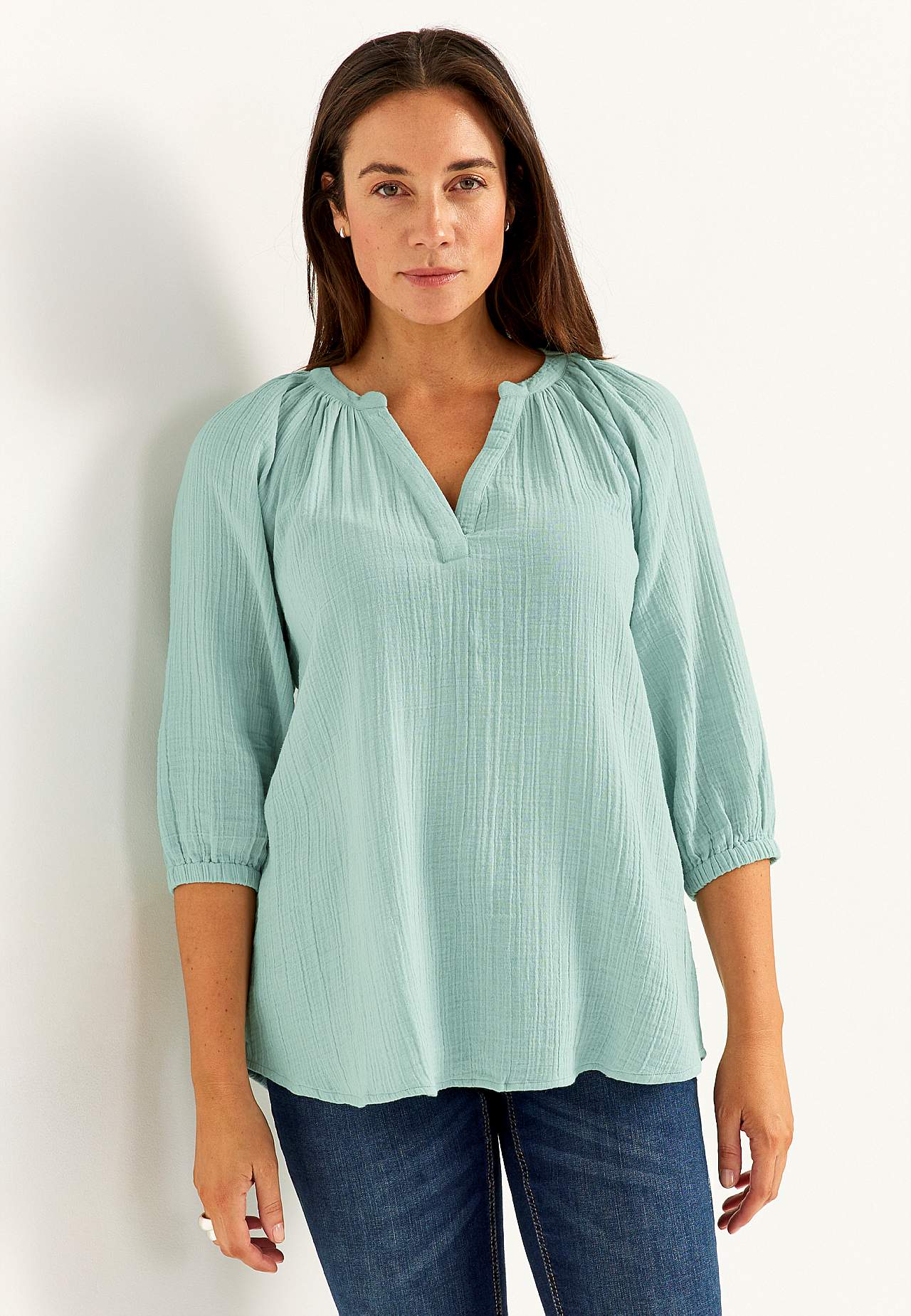 Krokotas kokvilnas tunika.