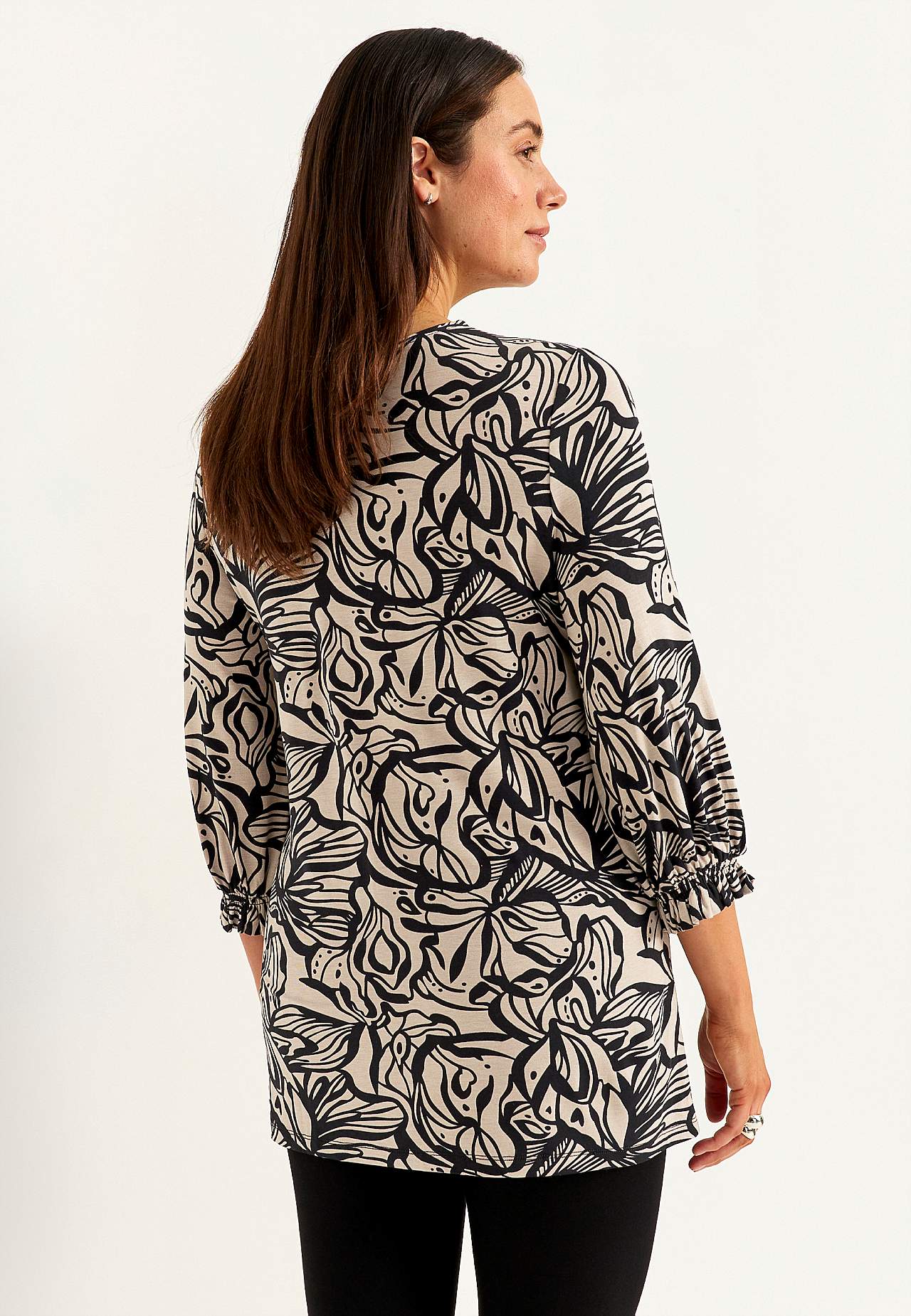 Trikotāžas tunika ar savilkumu