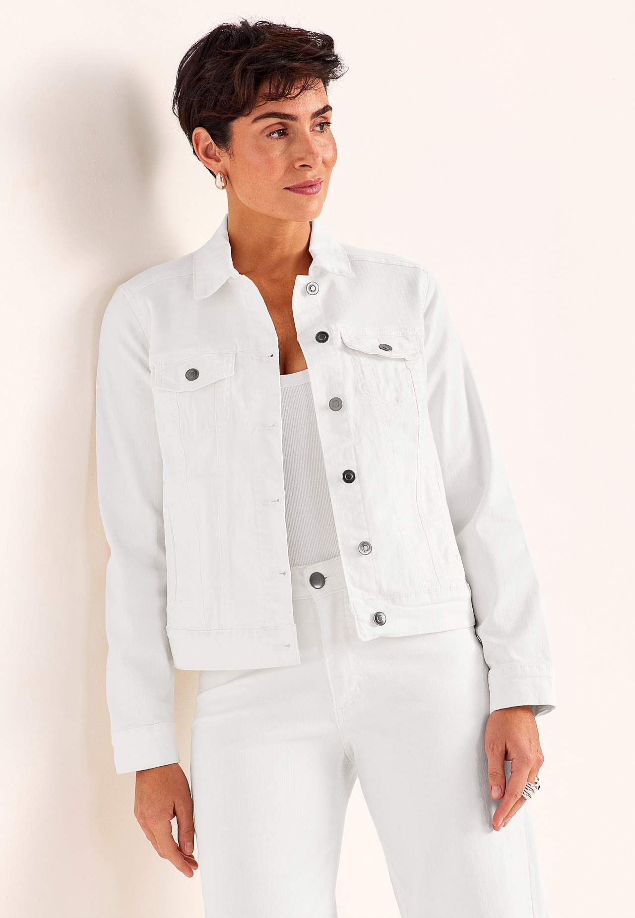 Elastīga džinsa jaka