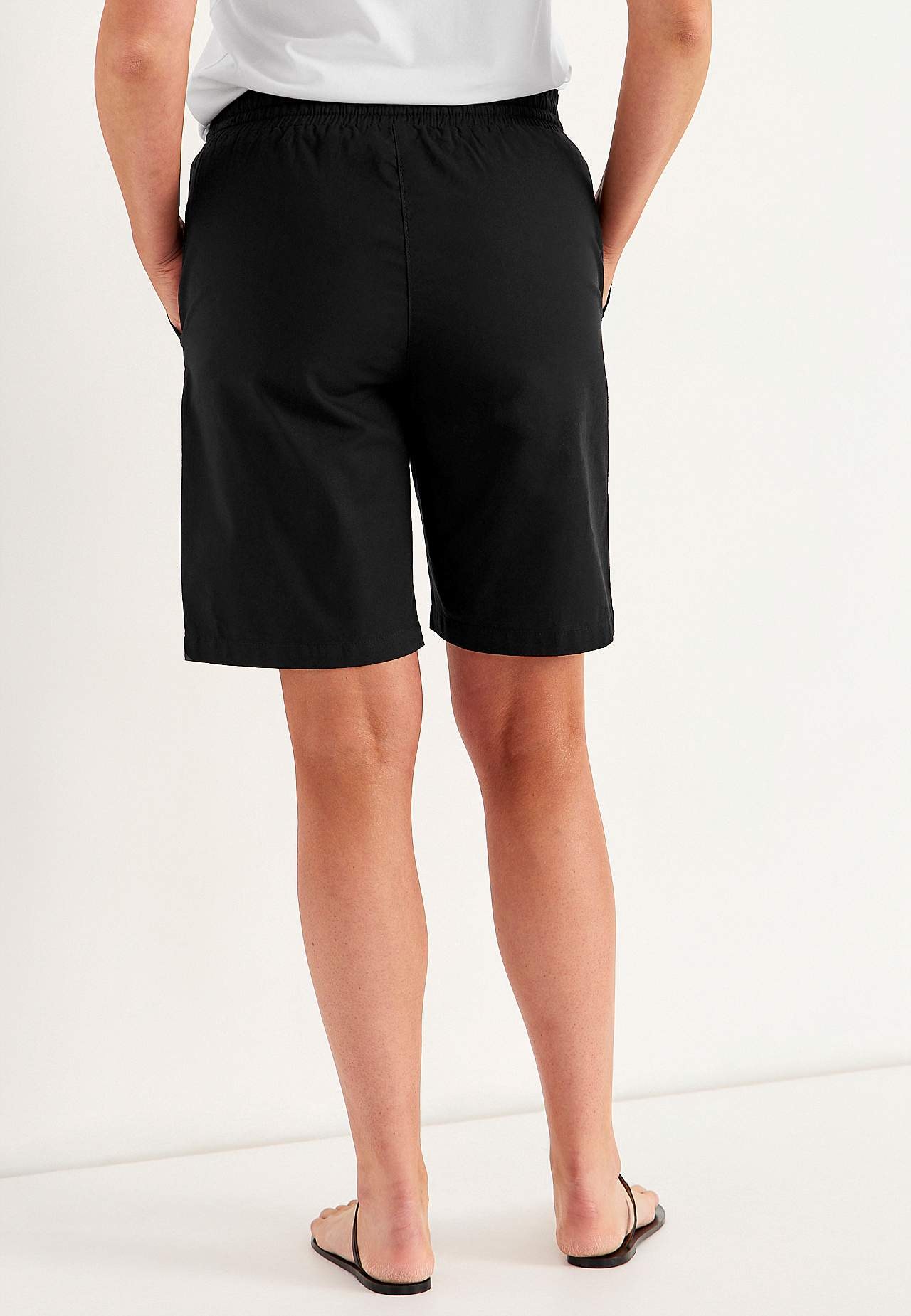 Mazgātas kokvilnas šorti