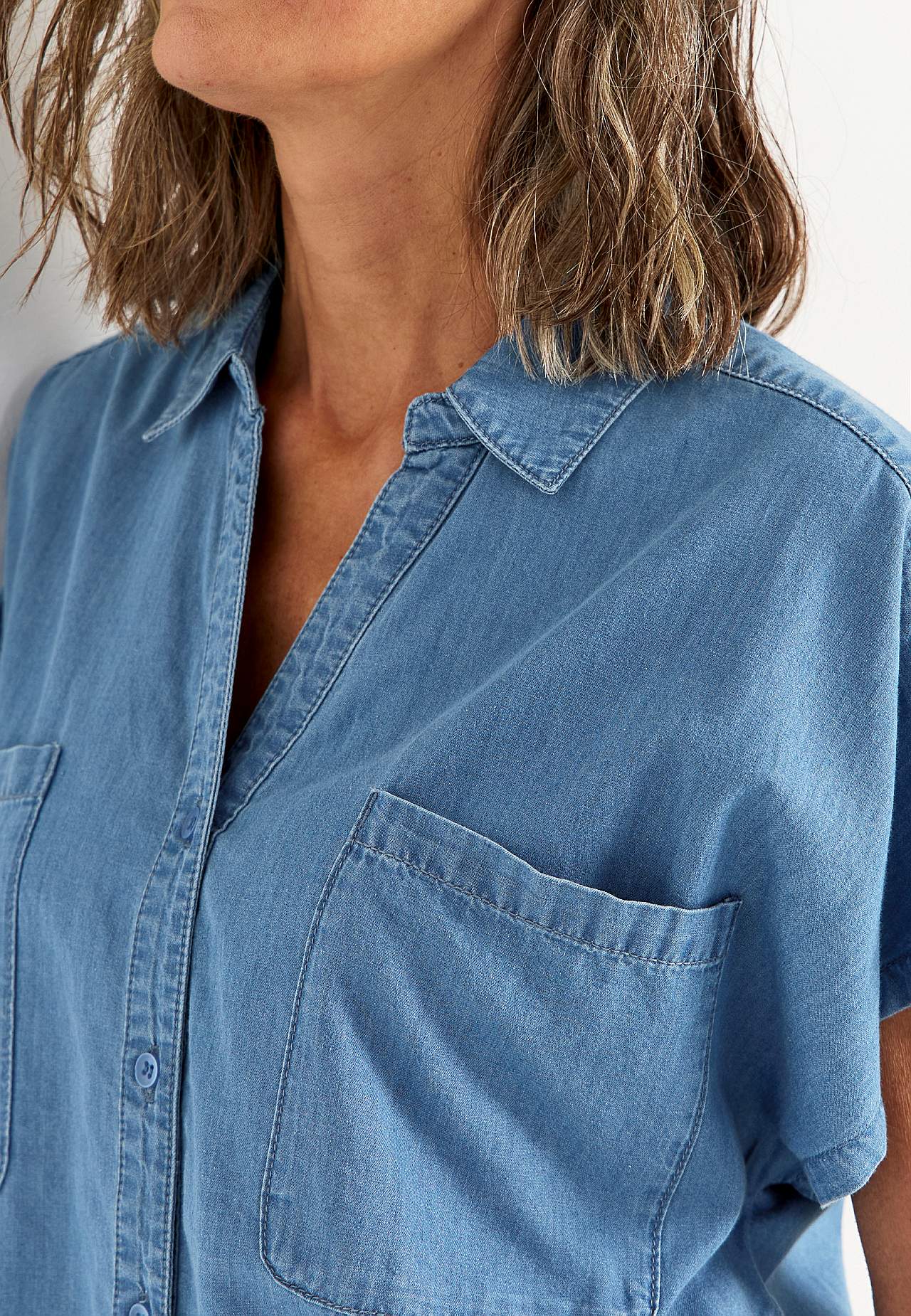 Īpaši mīksta džinsa tunika sievietēm