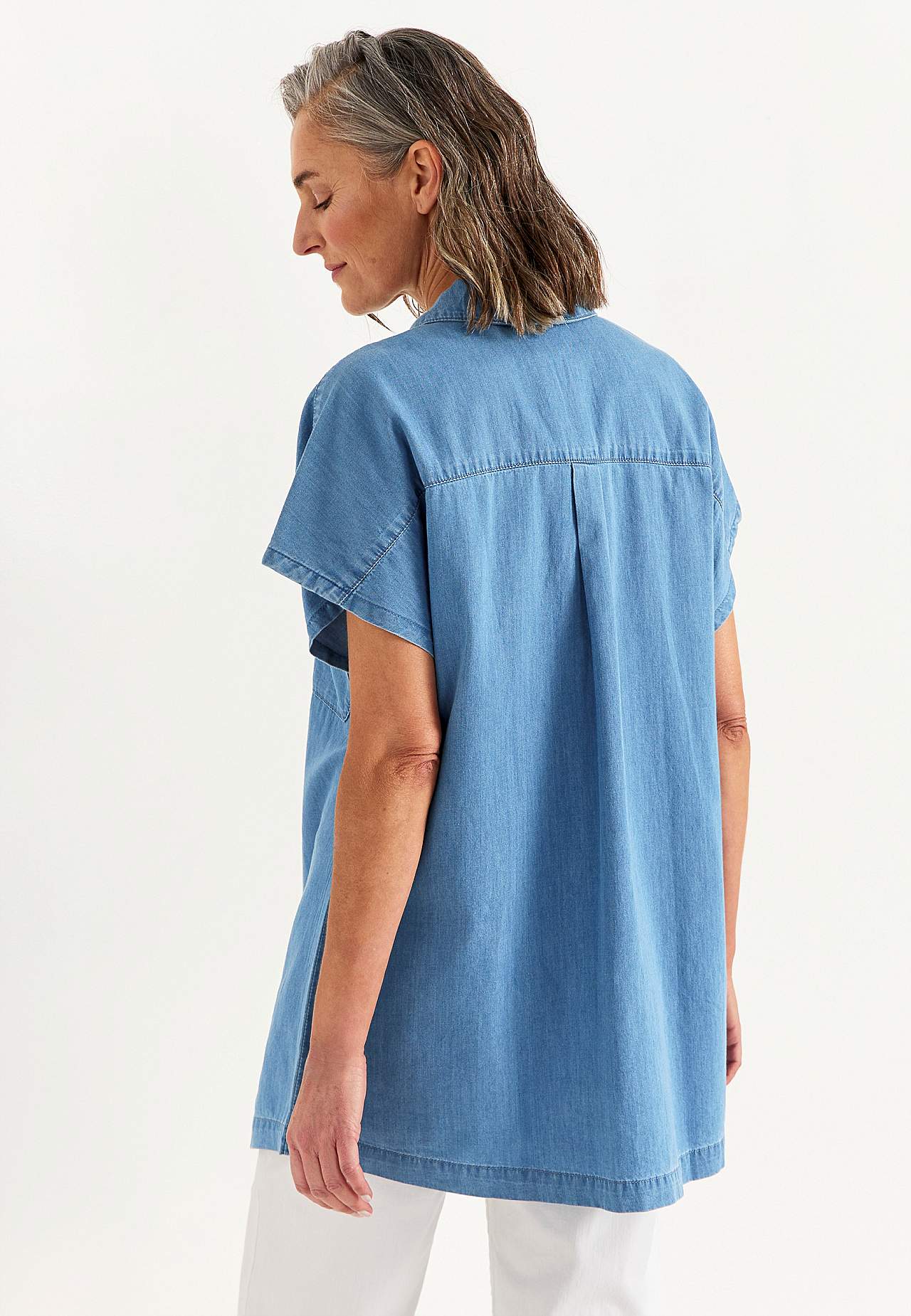 Īpaši mīksta džinsa tunika sievietēm