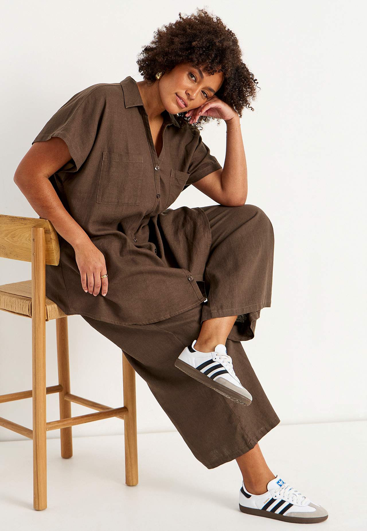 Lina tunika ar kabatām