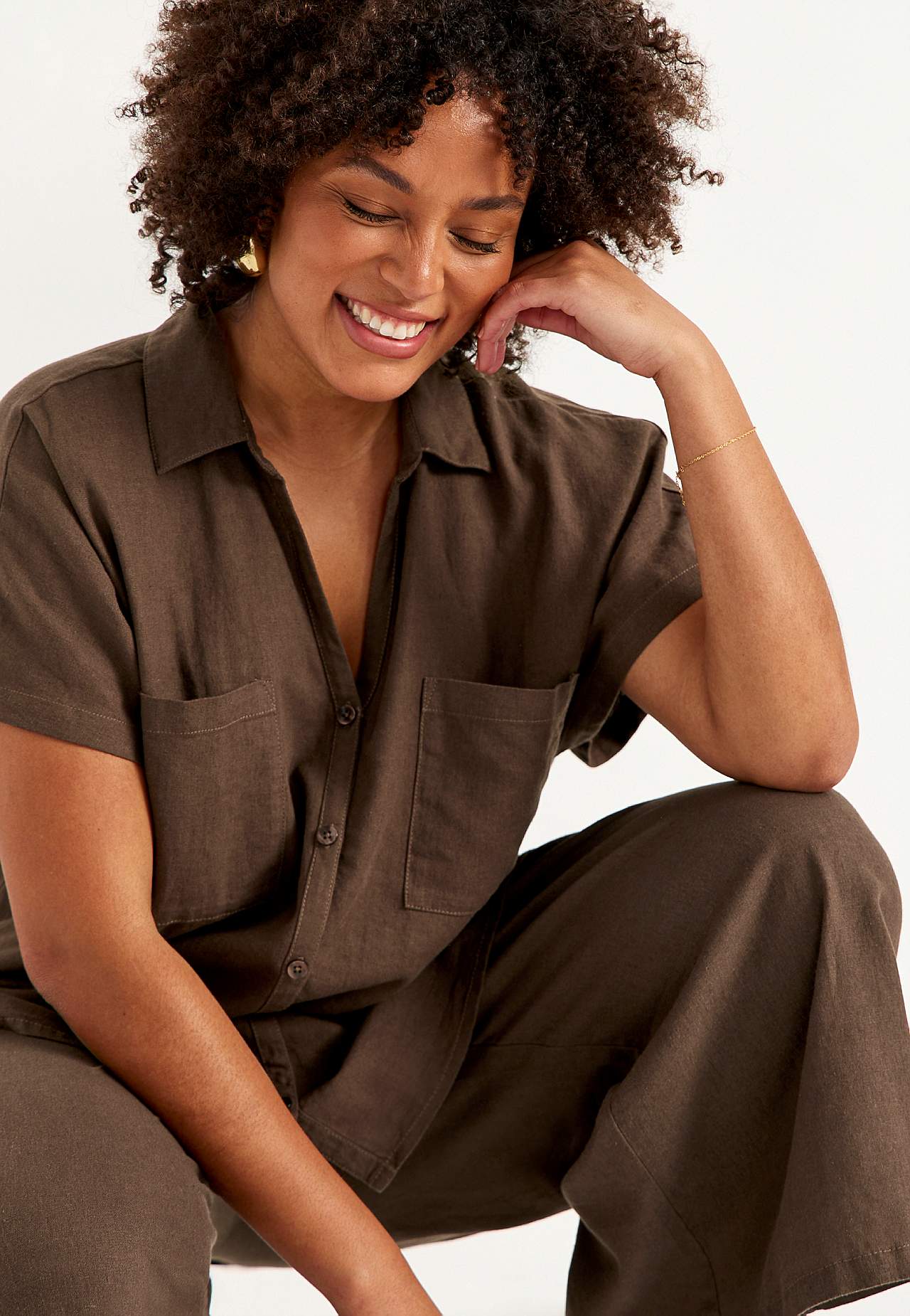 Lina tunika ar kabatām