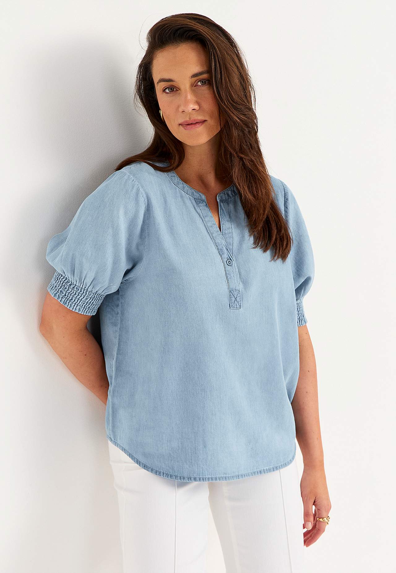 Fantastiski mīksta džinsa blūze