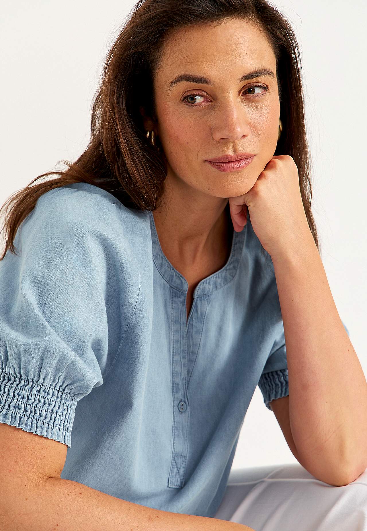 Fantastiski mīksta džinsa blūze