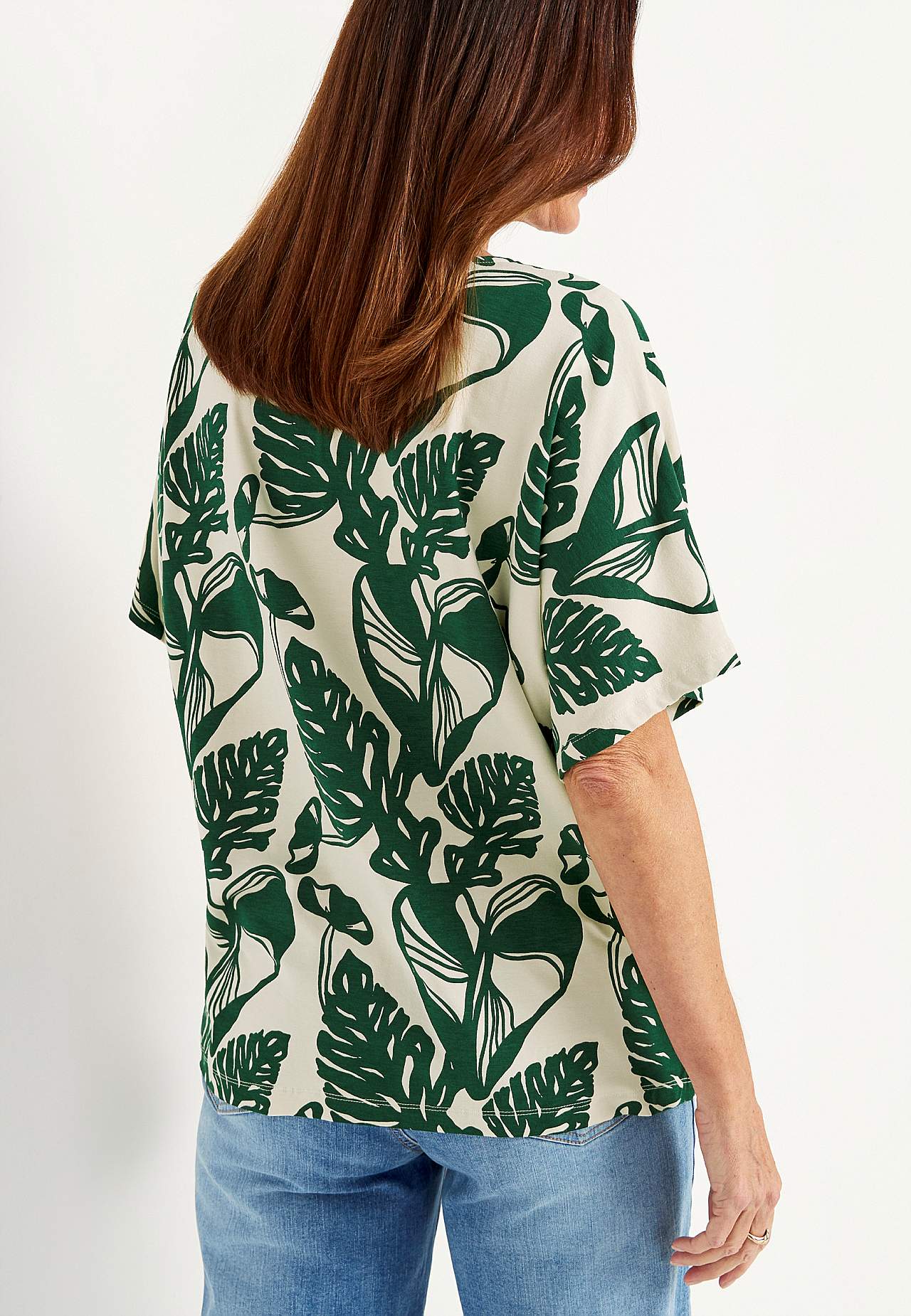 Trikotāžas tops ar kimono piedurknēm