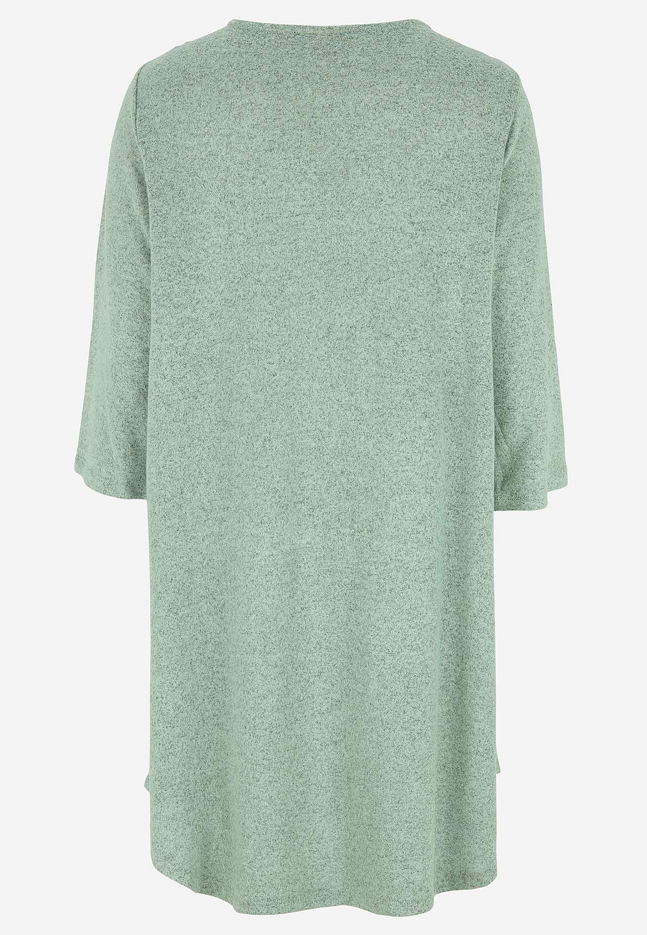 Ļoti mīksta trikotāžas tunika ar V veida kakla izgriezumu