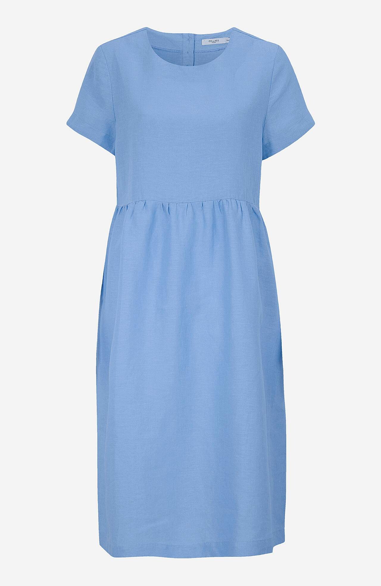 Premium lina kleita ar īsām piedurknēm 