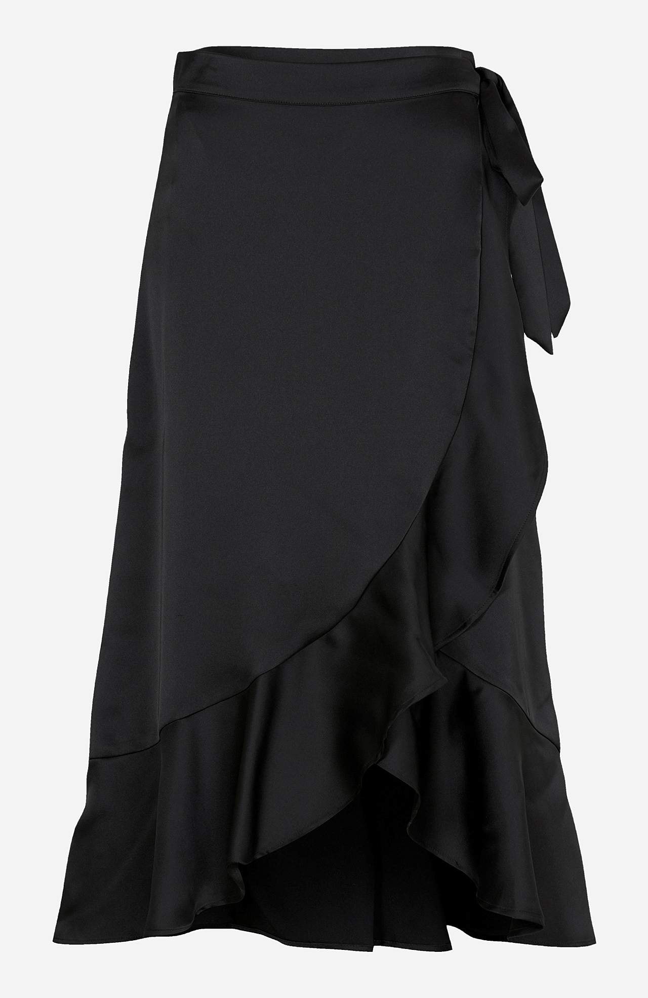 Svārki ar pārlikumu Sateen