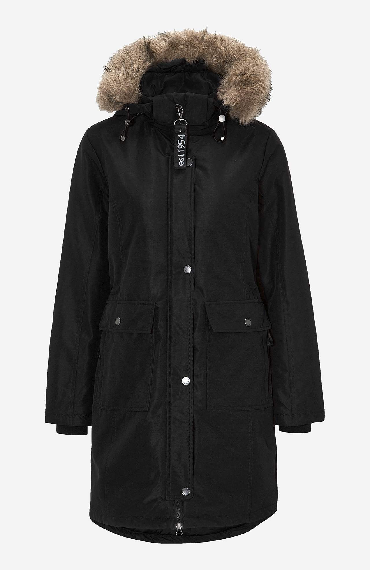 Silti oderēta parkas jaka