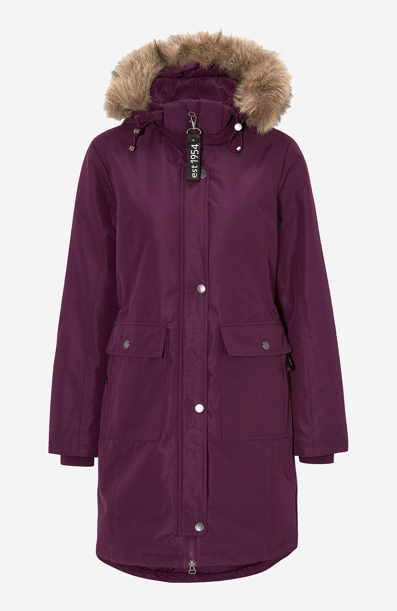 Silti oderēta parkas jaka
