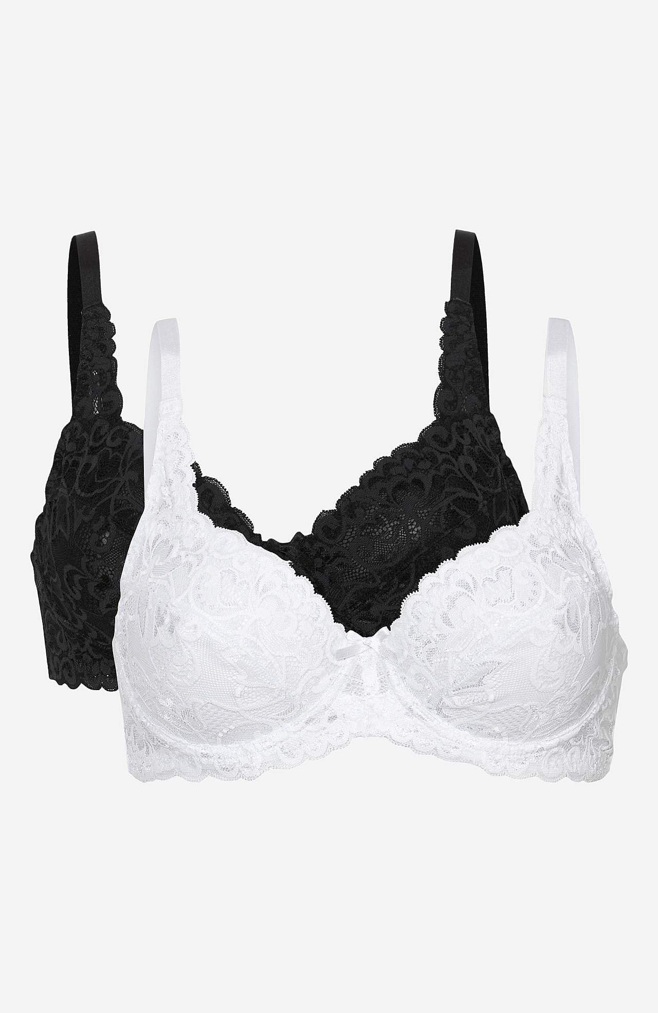 Mežģīņu krūšturis ar stīpiņu Daisy kompl. 2 gabali