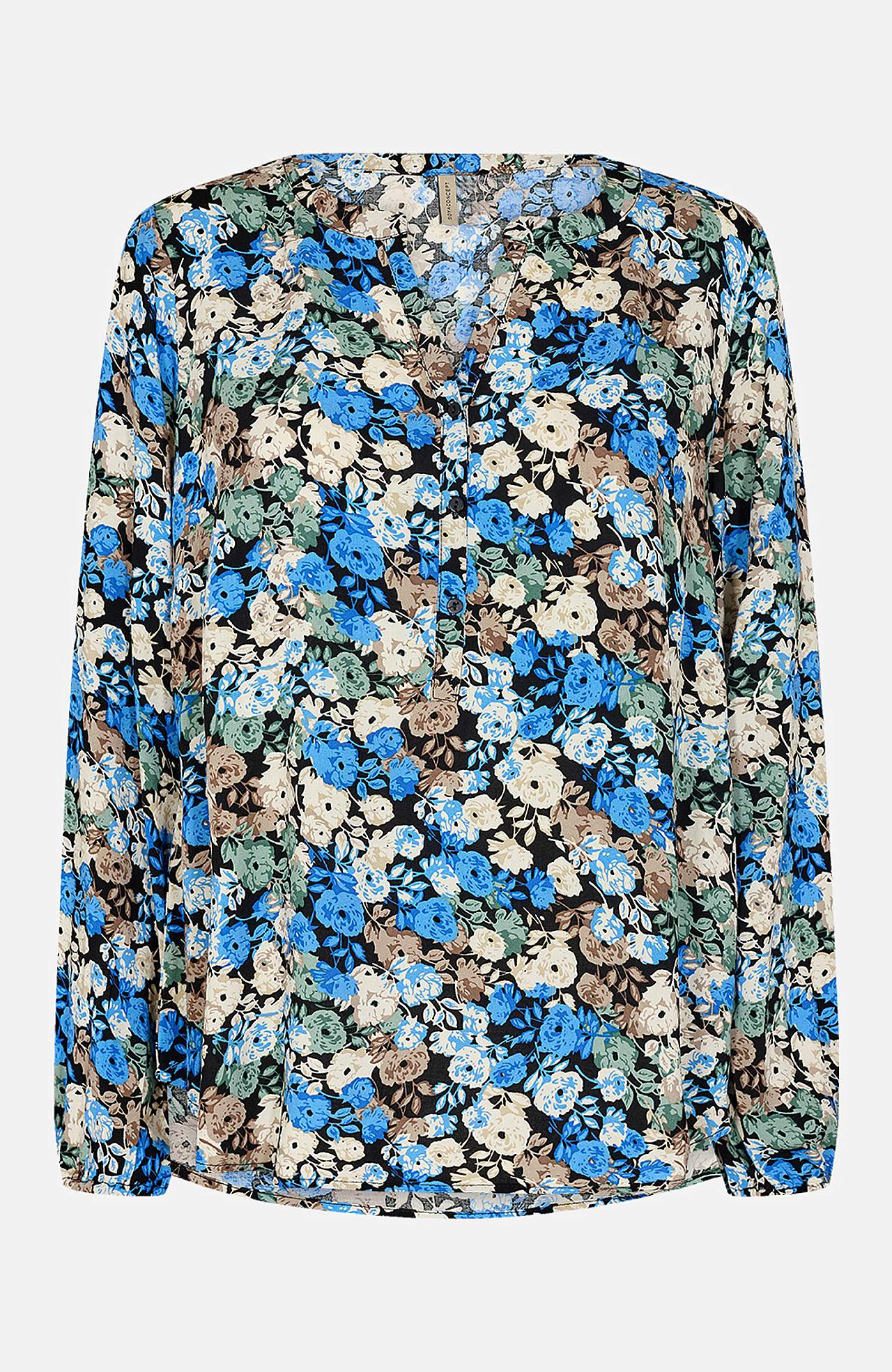 Ziedu raksta viskozes blūze